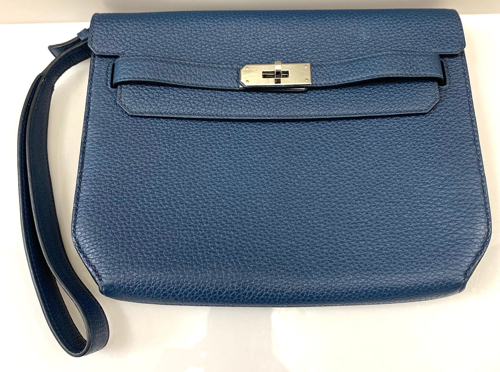 HERMÈS KELLY DEPECHES 25 TOGO LEATHER POUCH/CUTCH BAG