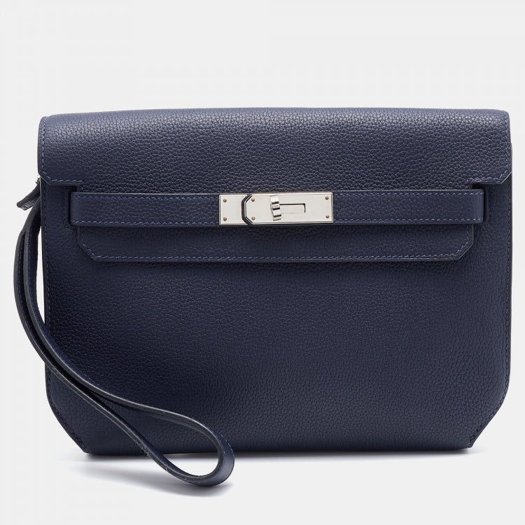 HERMÈS KELLY DEPECHES 25 TOGO LEATHER POUCH/CUTCH BAG