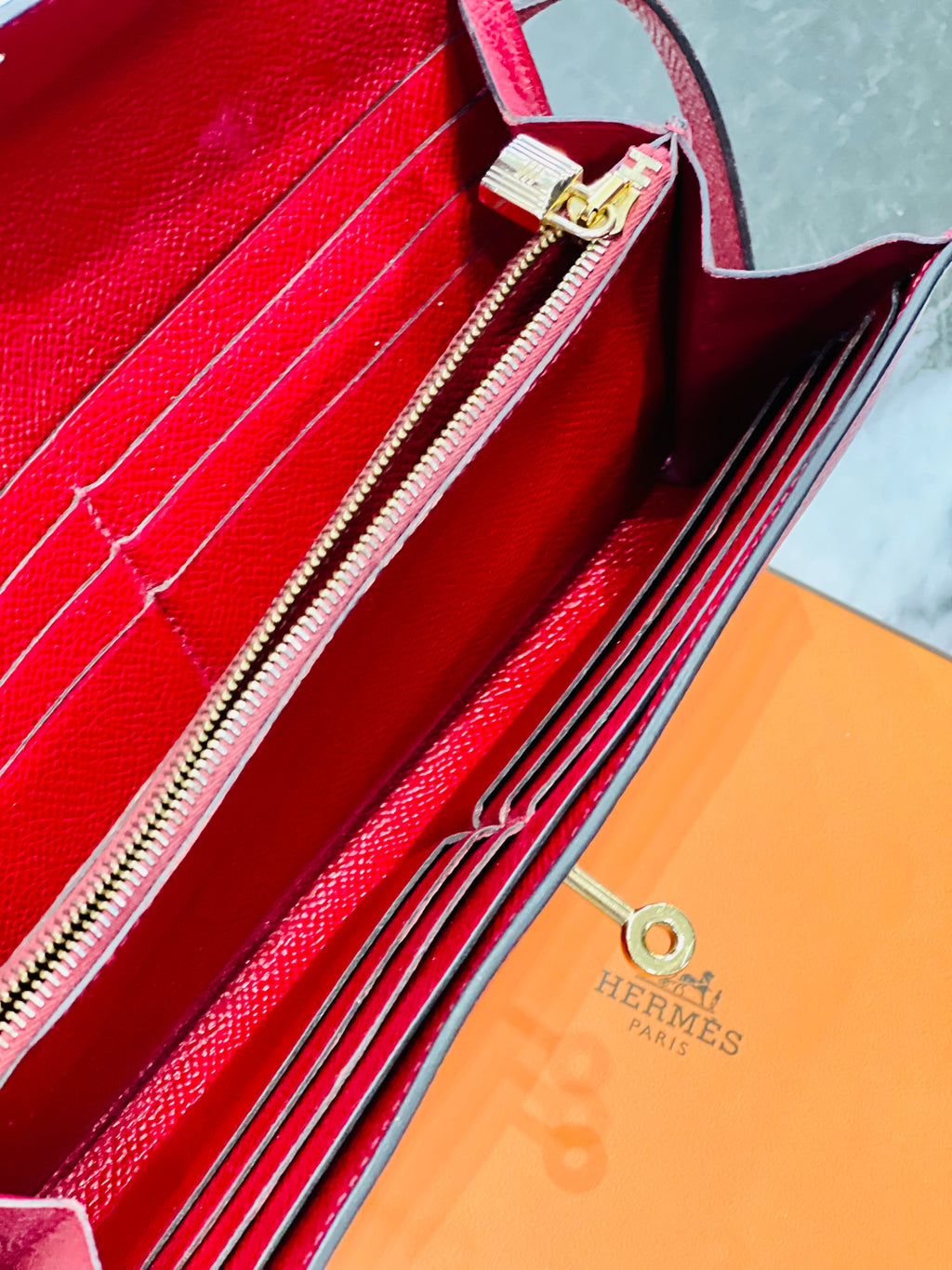 HERMÈS KELLY WALLET EPSOM LEATHER