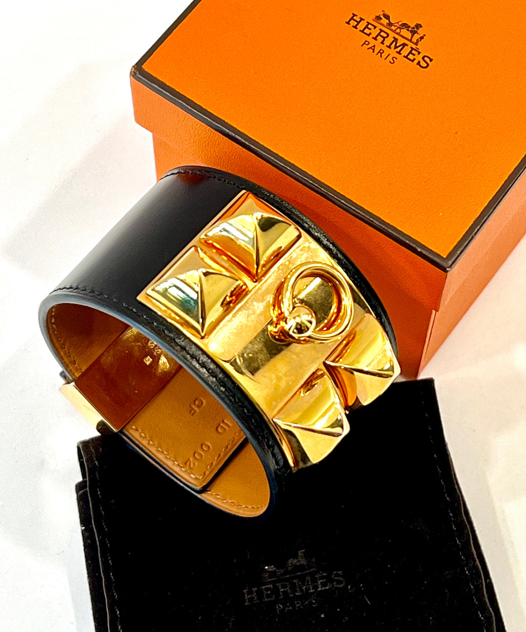 HERMÈS COLLIER DE CHIEN LEATHER BRACELET