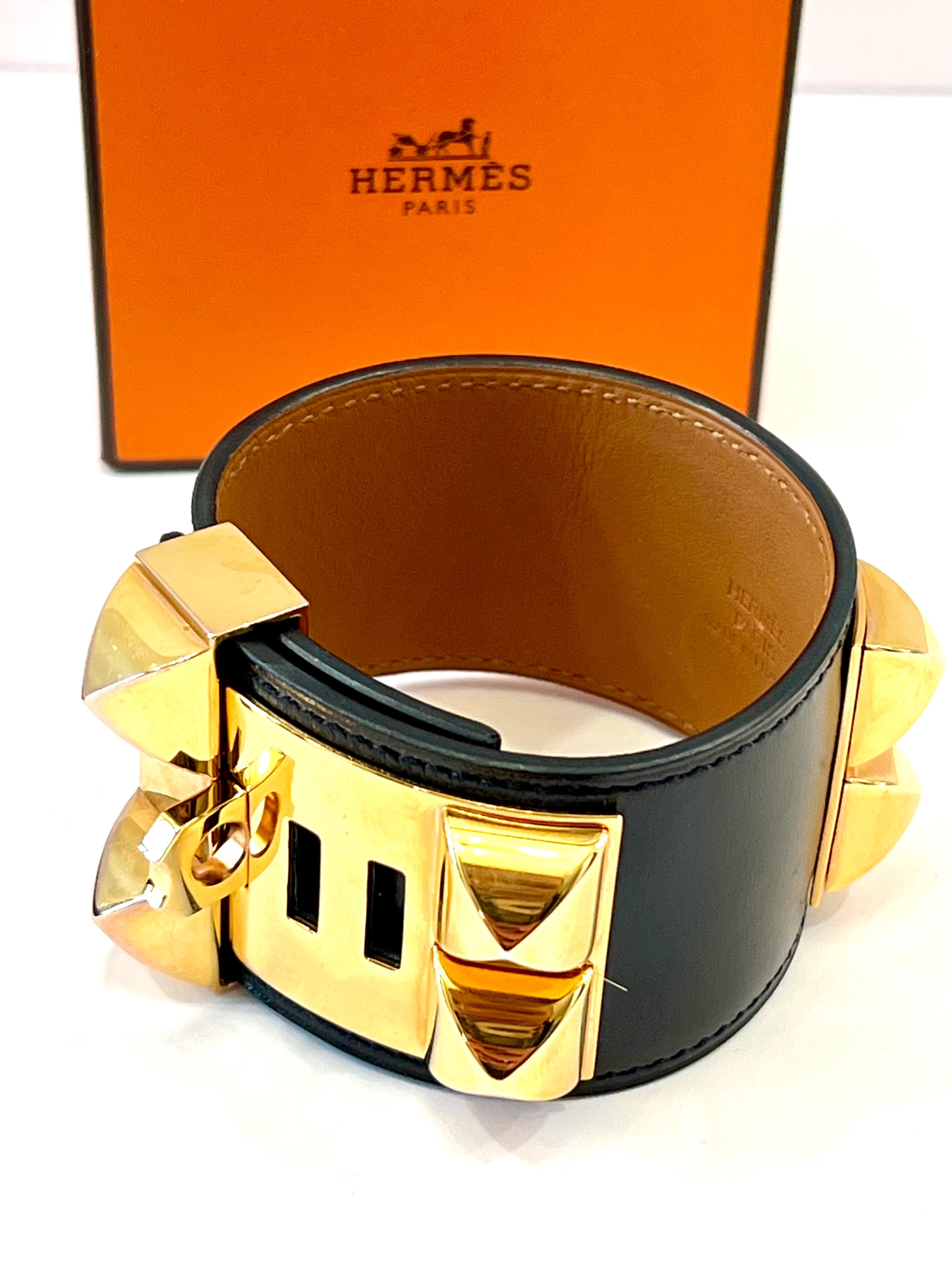 HERMÈS COLLIER DE CHIEN LEATHER BRACELET