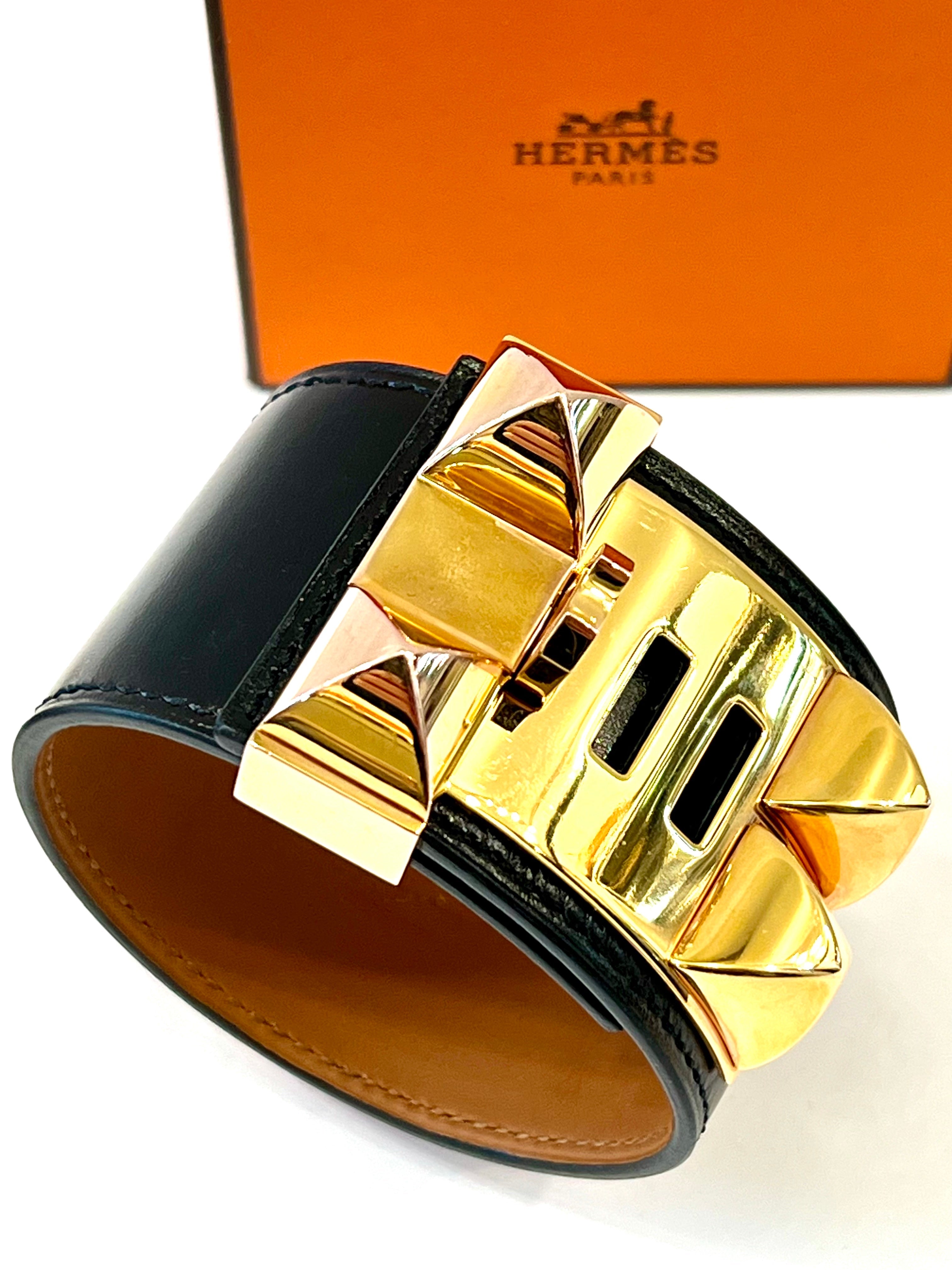 HERMÈS COLLIER DE CHIEN LEATHER BRACELET