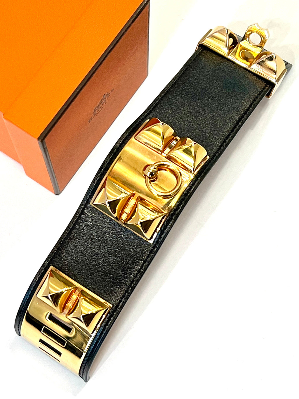 HERMÈS COLLIER DE CHIEN LEATHER BRACELET