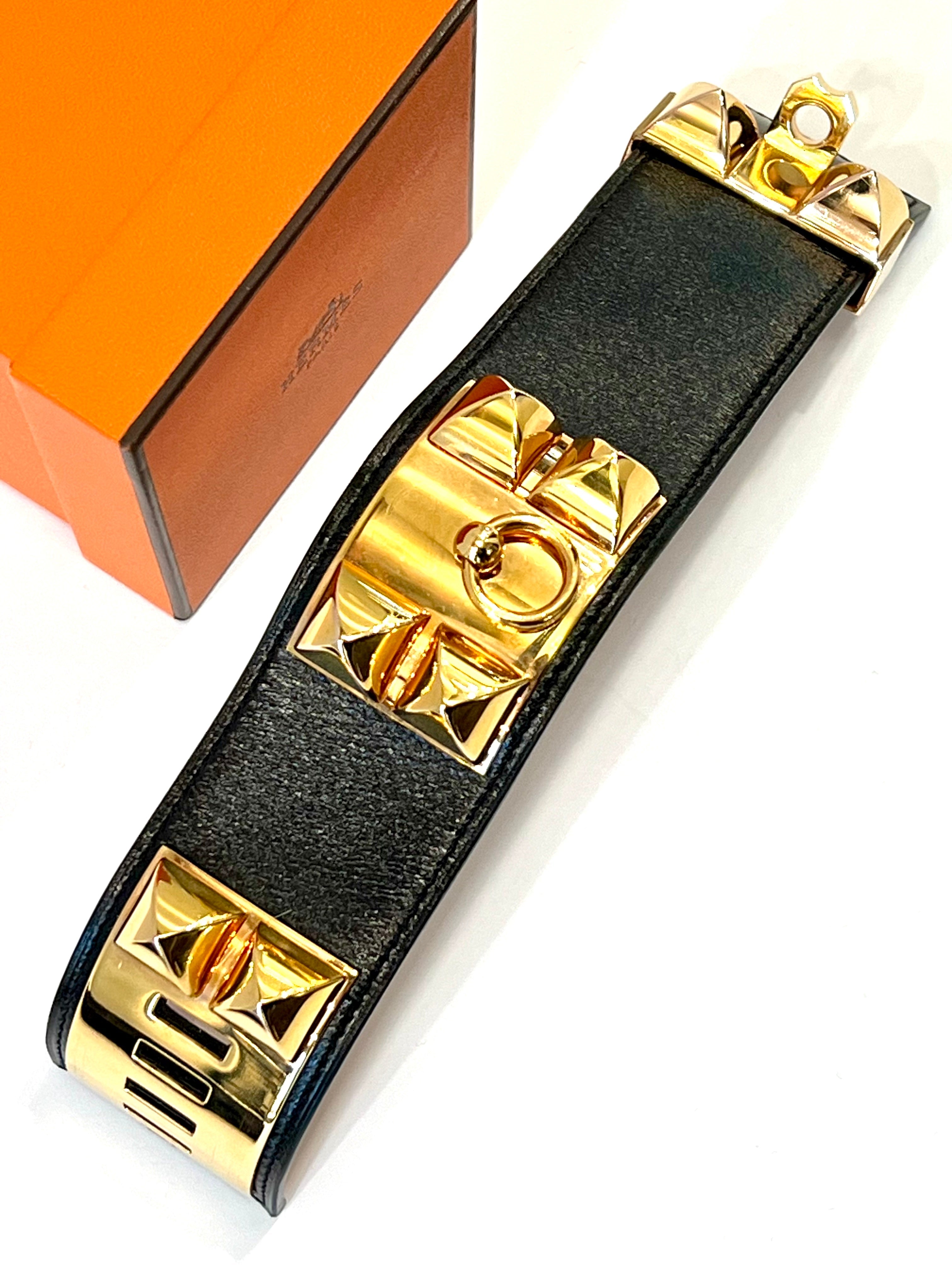 HERMÈS COLLIER DE CHIEN LEATHER BRACELET