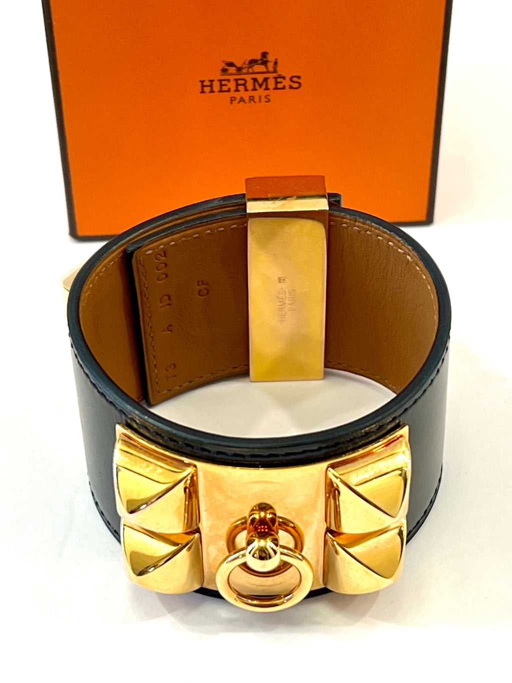 HERMÈS COLLIER DE CHIEN LEATHER BRACELET