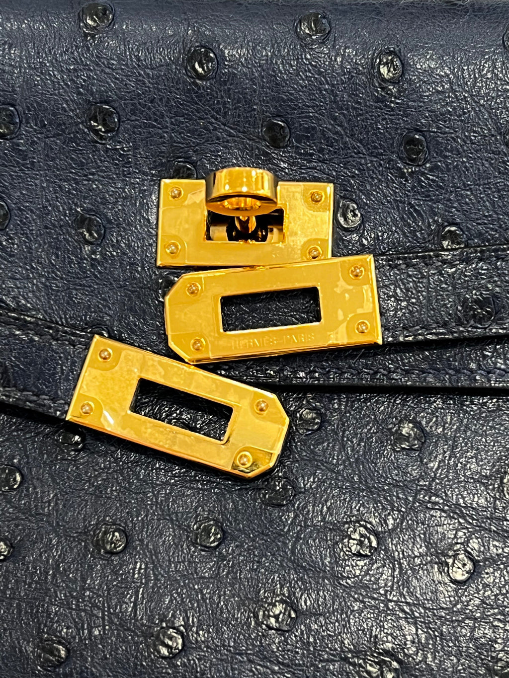 HERMÈS KELLY OSTRICH LONGUE WALLET