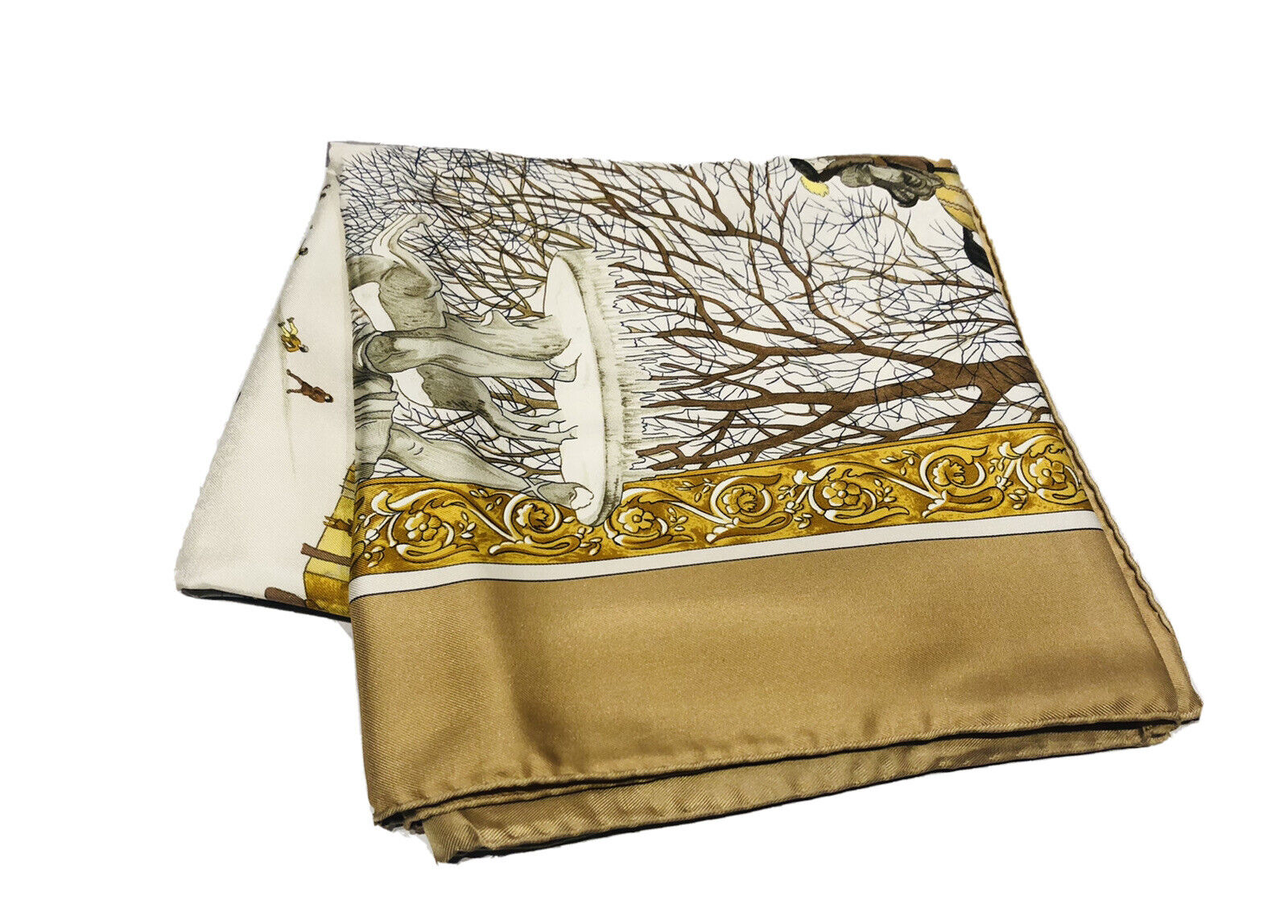 HERMÈS PARIS L'HIVER LEDOUX SILK SCARF