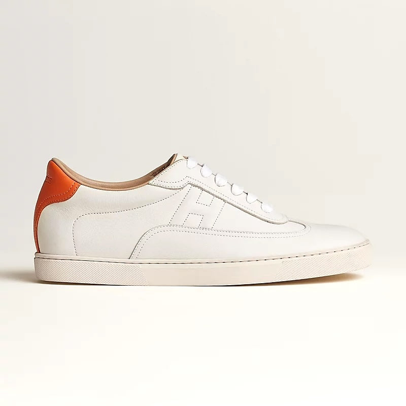 HERMÈS QUICKER CALFSKIN LEATHER MEN'S SNEAKERS