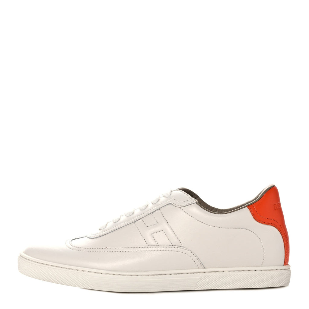 HERMÈS QUICKER CALFSKIN LEATHER MEN'S SNEAKERS