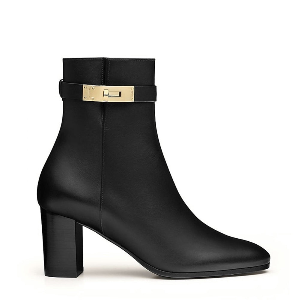 HERMÈS SAINT GERMAIN LEATHER ANKLE BOOTS