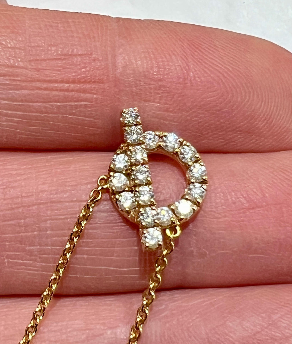 HERMÈS PENDANT 18K ROSE GOLD NECKLACE