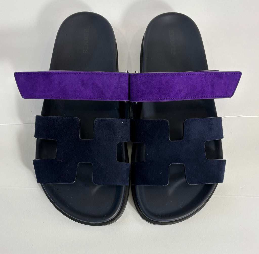 HERMÈS SUEDE CHYPRE SANDALS