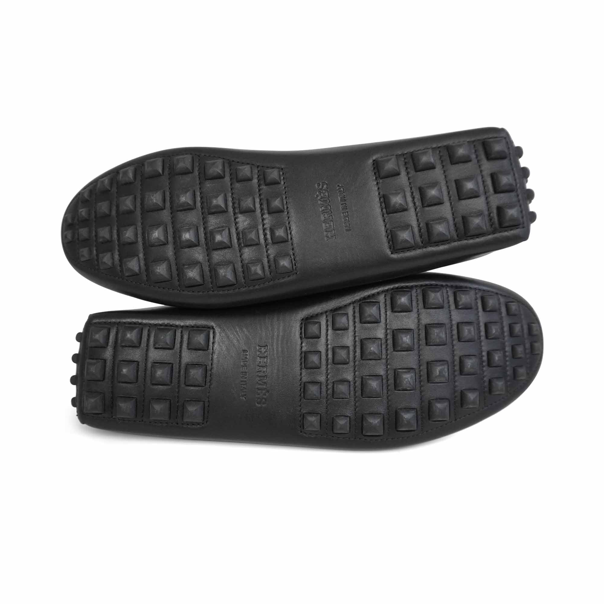 Hermes 'Irving' Driver Loafers - Men's 41