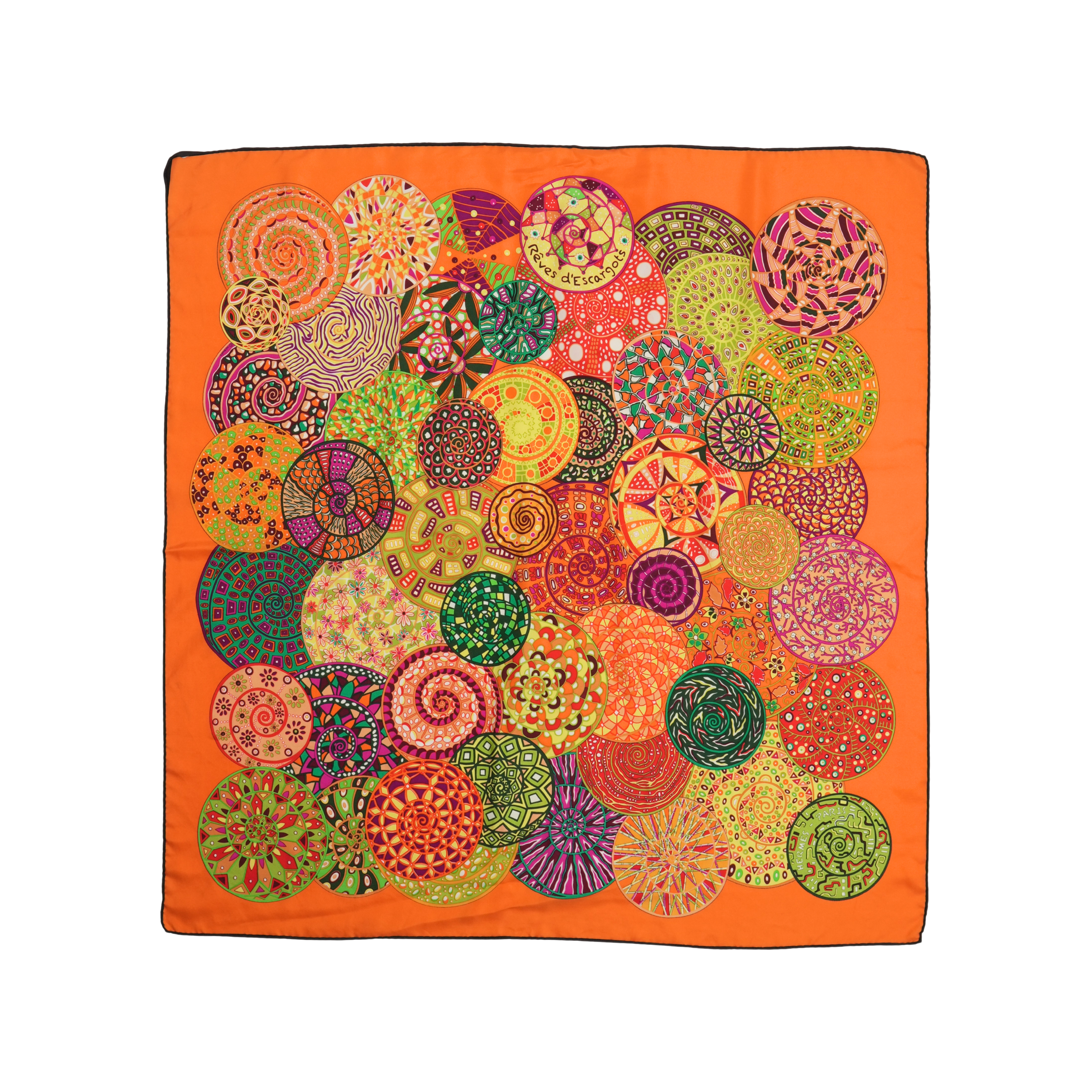 Hermes 'Reves d'Escargot' Silk Scarf