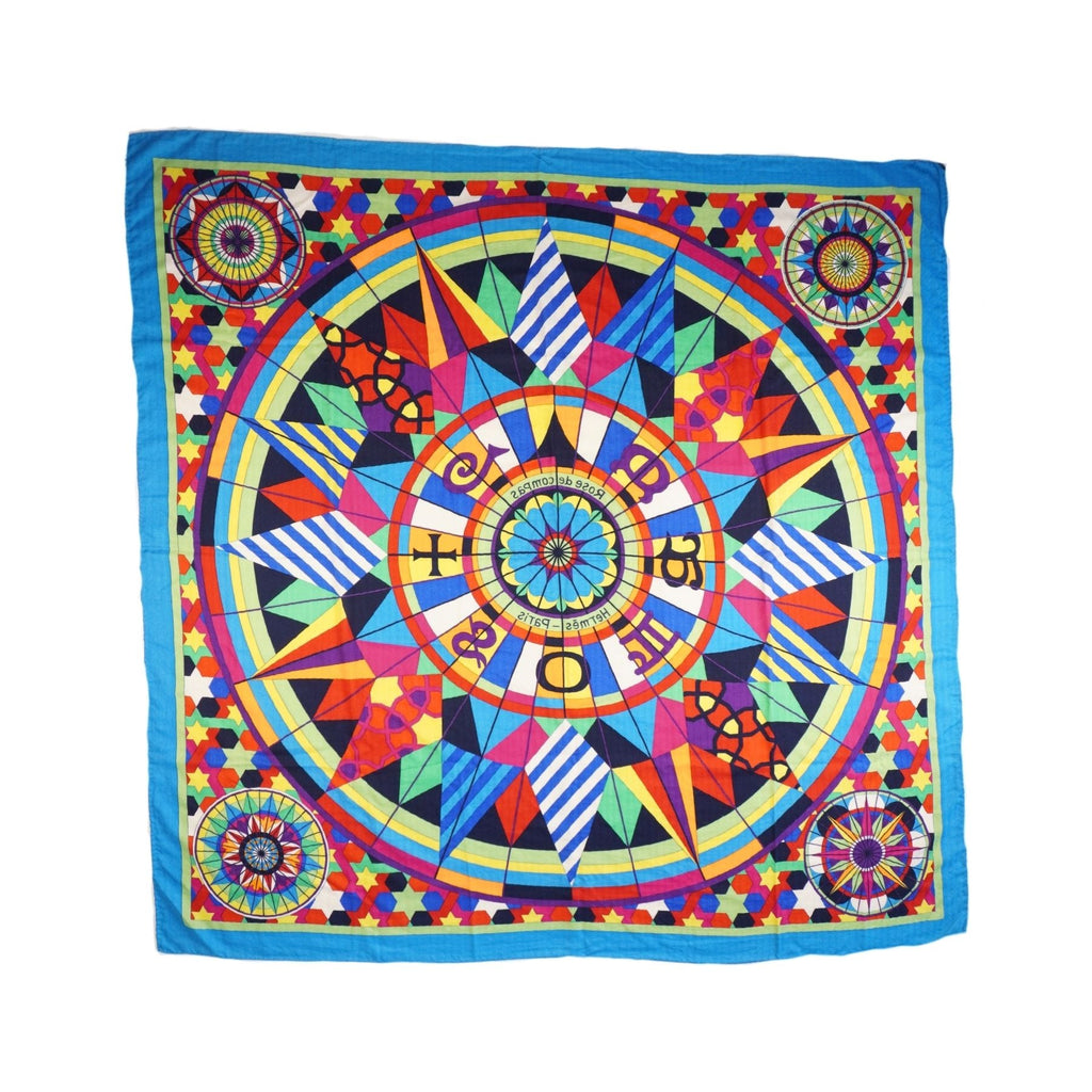 Hermes 'Rose de Compas' Shawl