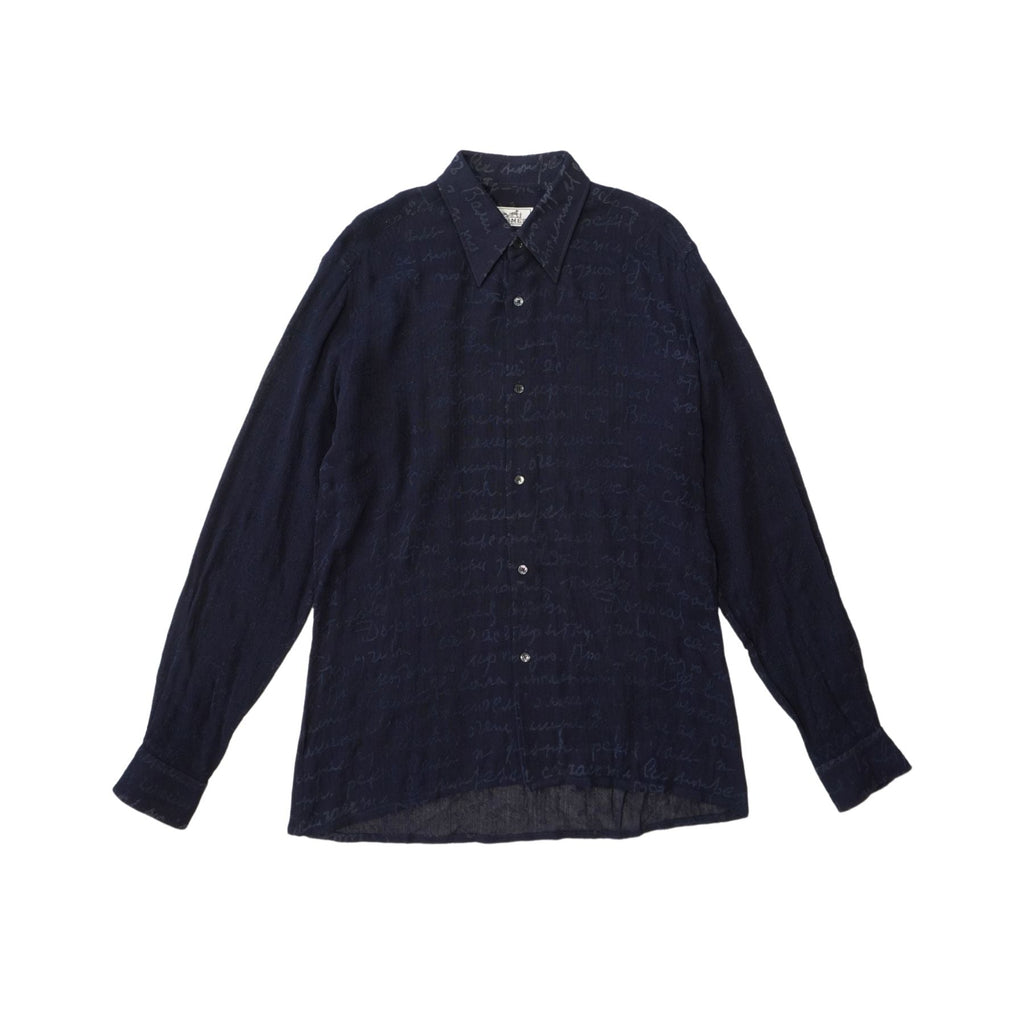 Hermes 'Script' Shirt - Men's 40