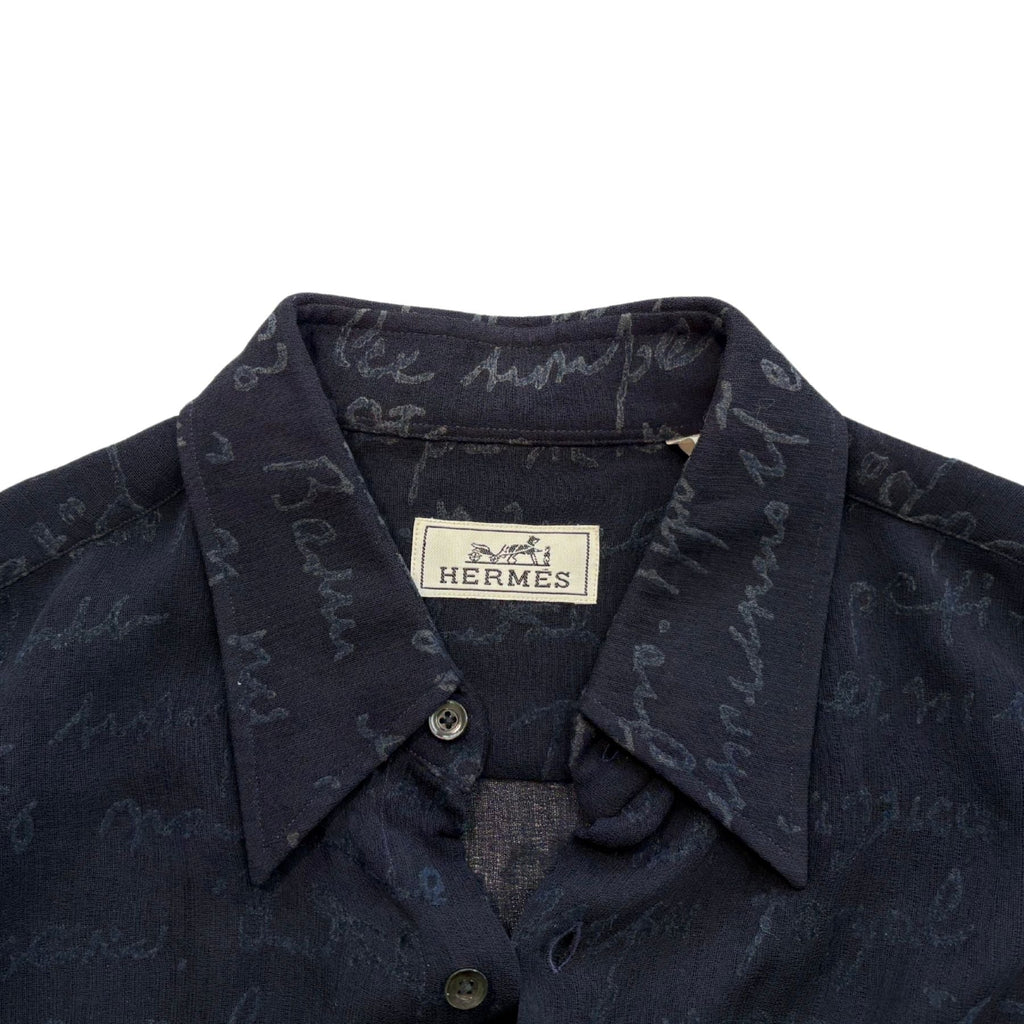 Hermes 'Script' Shirt - Men's 40