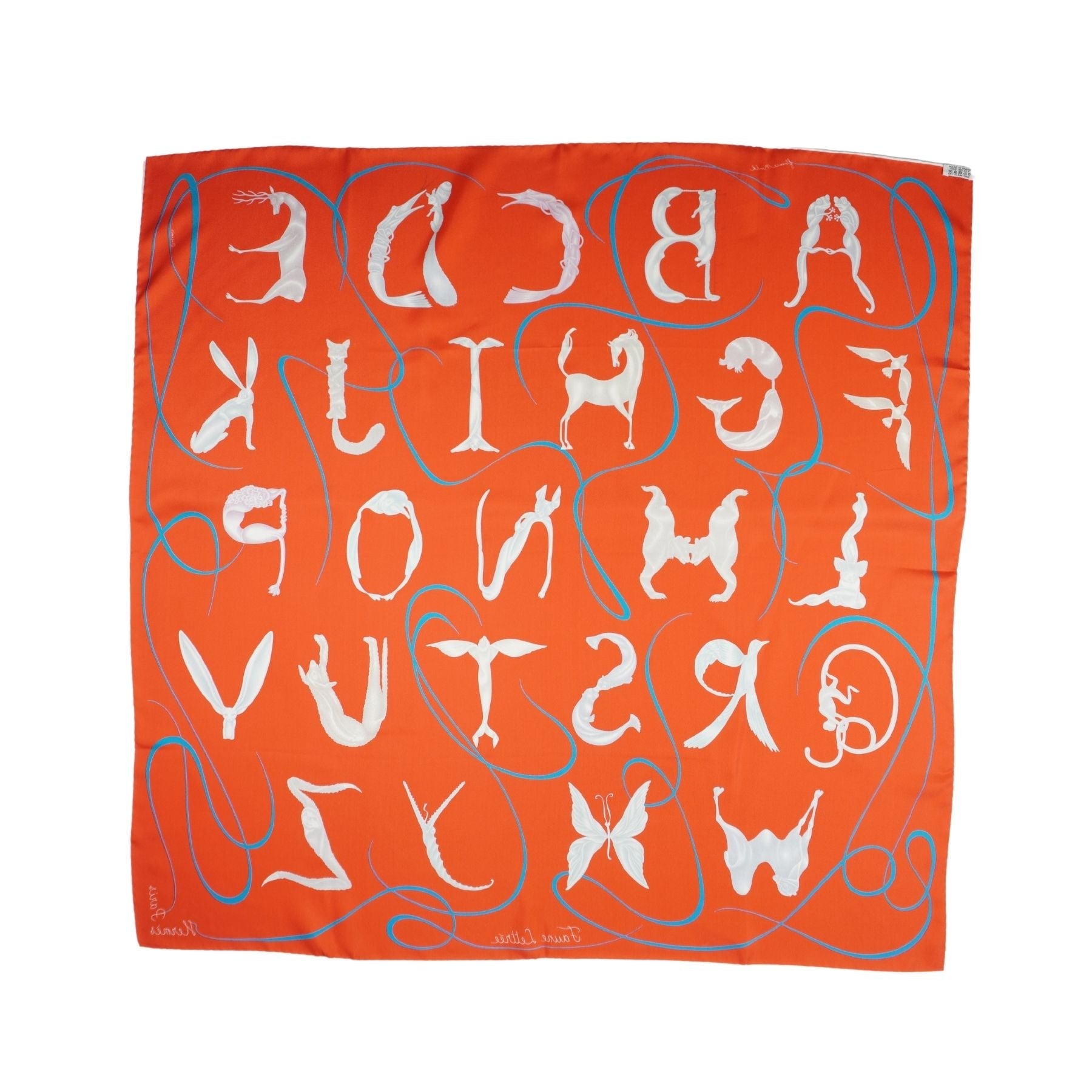 Hermes 'Faune Lettre' Scarf