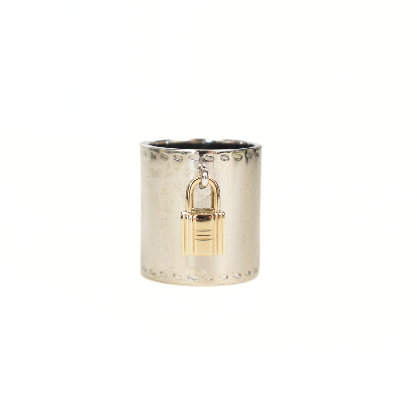 Hermes 'Cadena Charms Lock' Scarf Ring