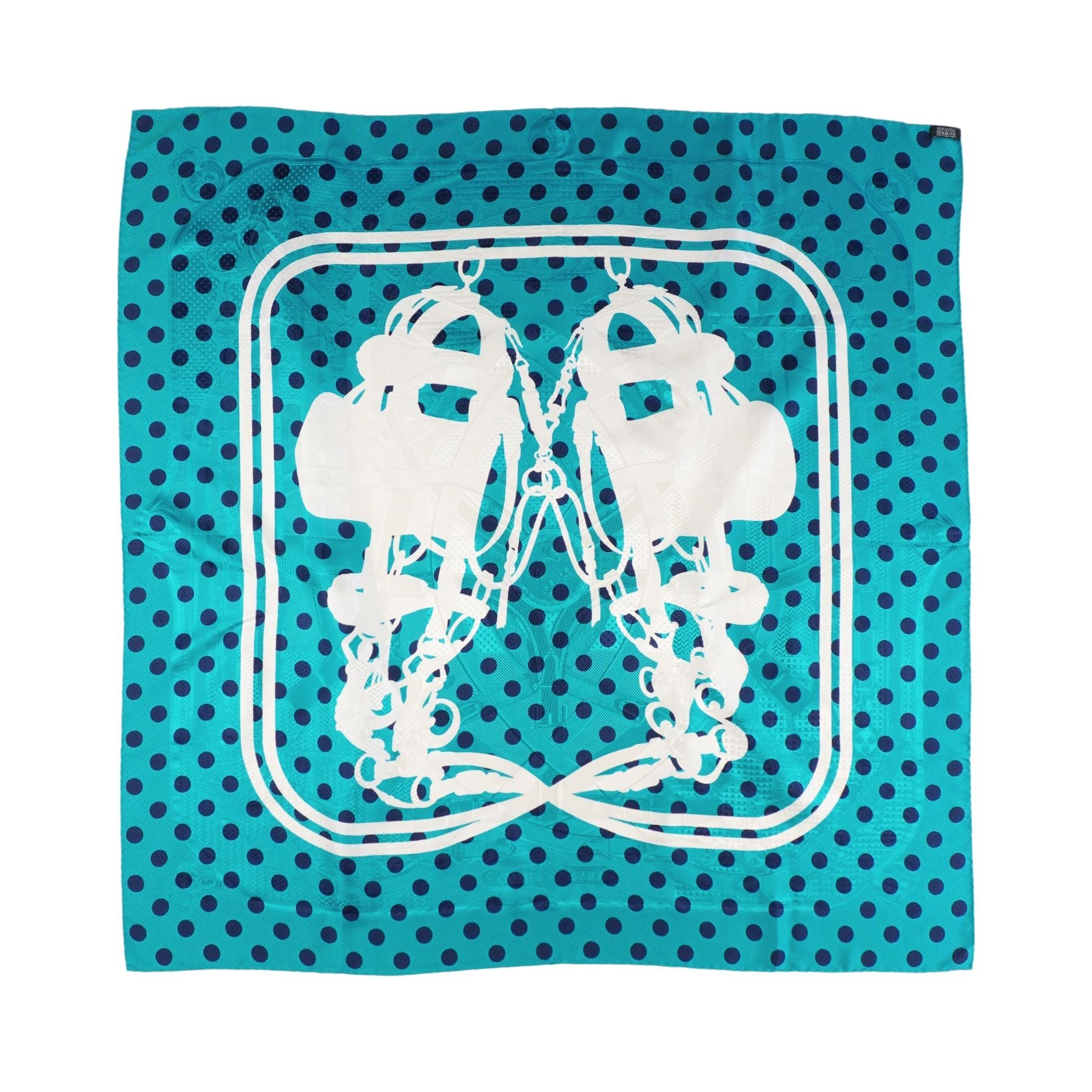 Hermes 'Brides de Gala Cavalcadour à Pois' Scarf