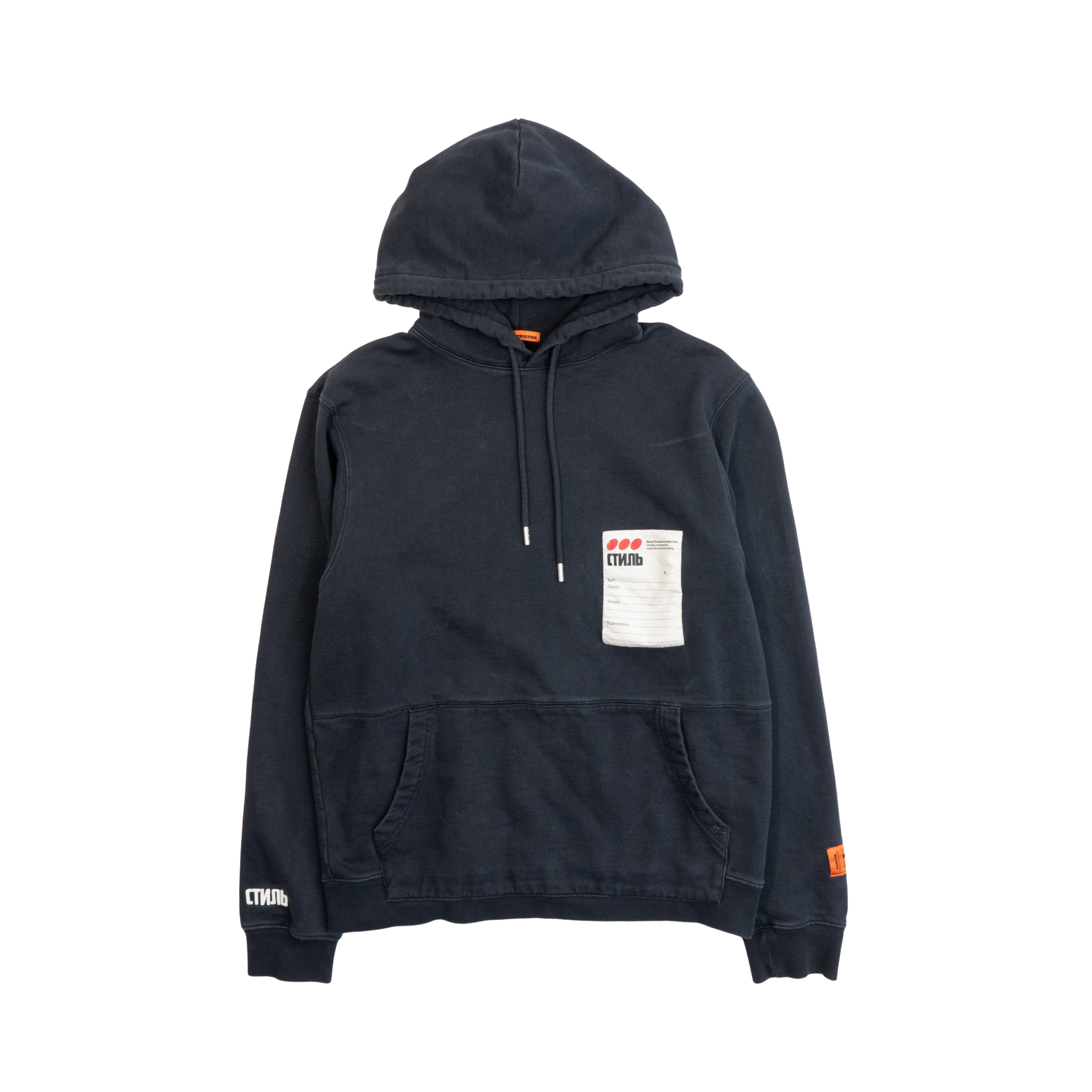 Heron Preston 'Sticker Label' Hoodie - Men's XXS