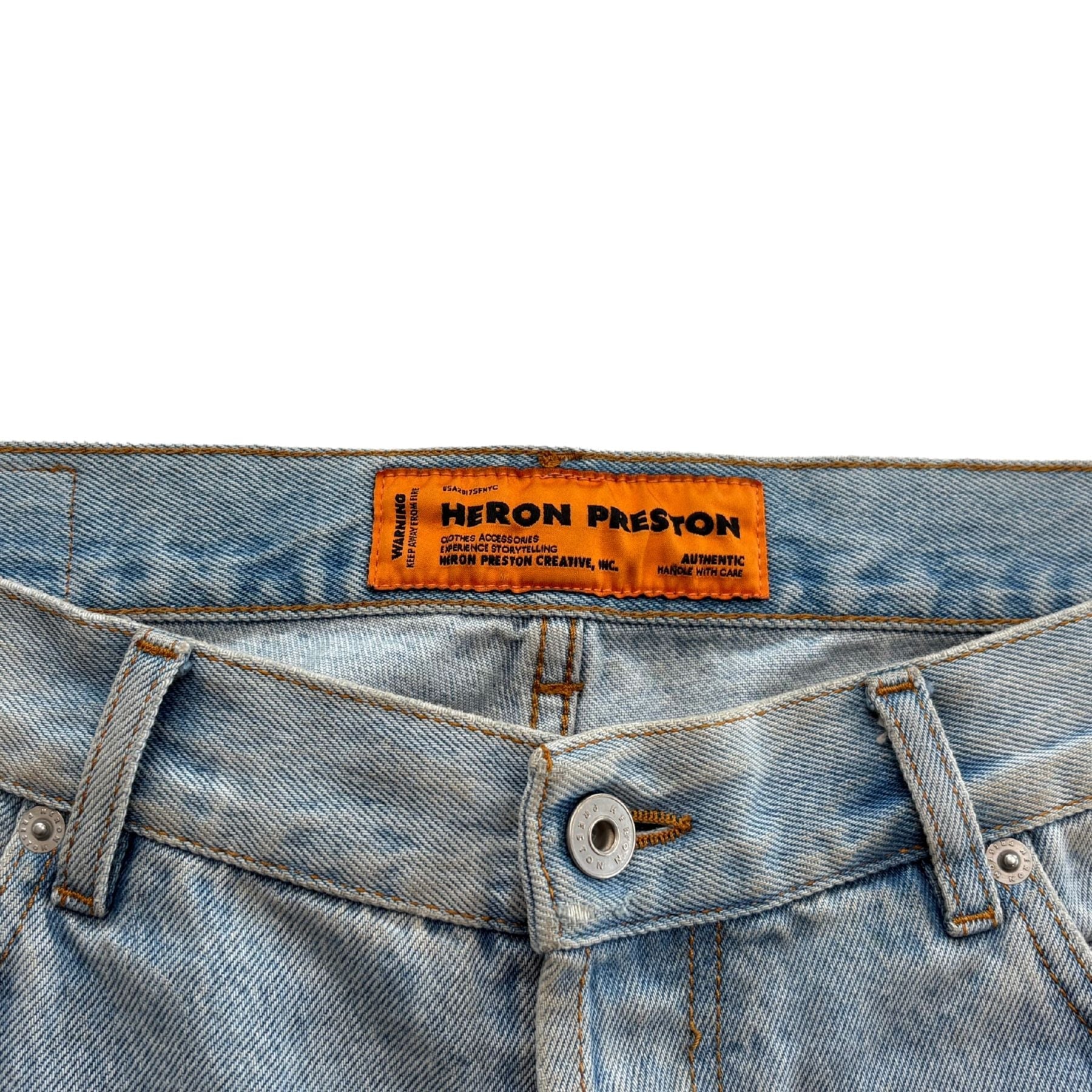 Heron Preston Distressed Jeans - Men's 34