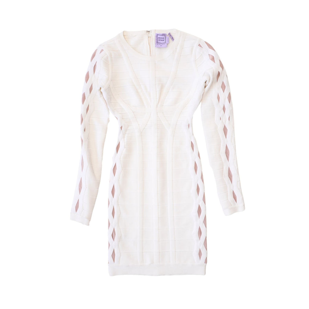 Herve Leger Long-Sleeve Bandage Dress - Women's XS