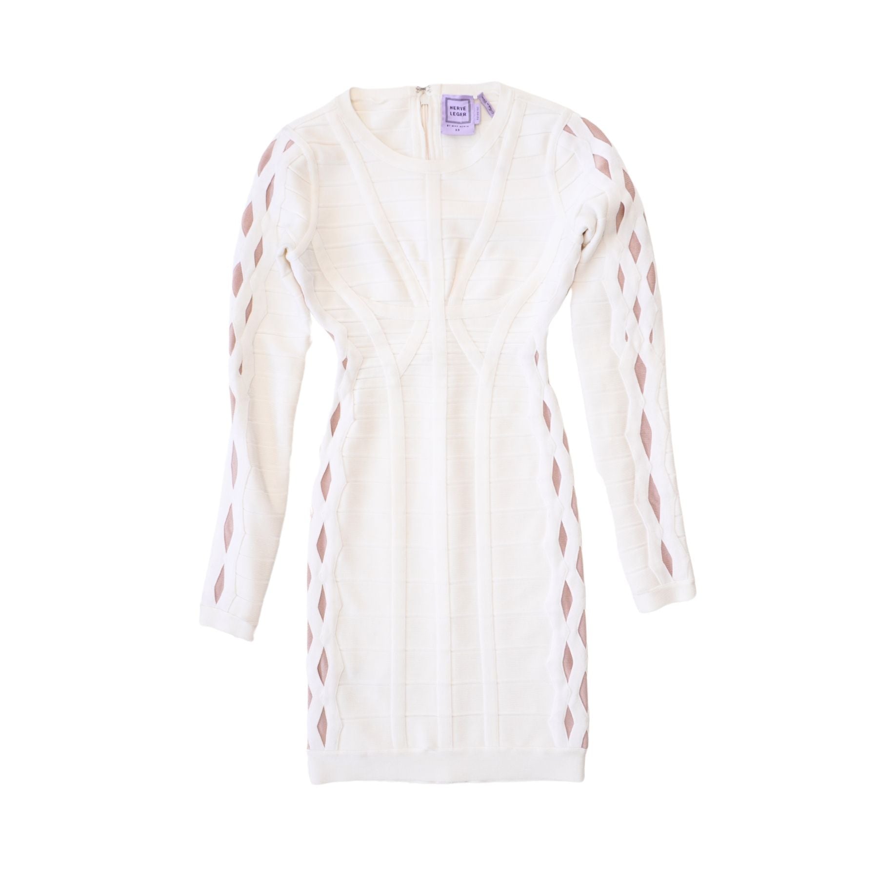 Herve Leger Long-Sleeve Bandage Dress - Women's XS