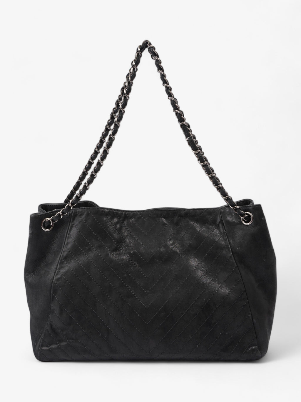 Chanel Large CC Tote Black Leather