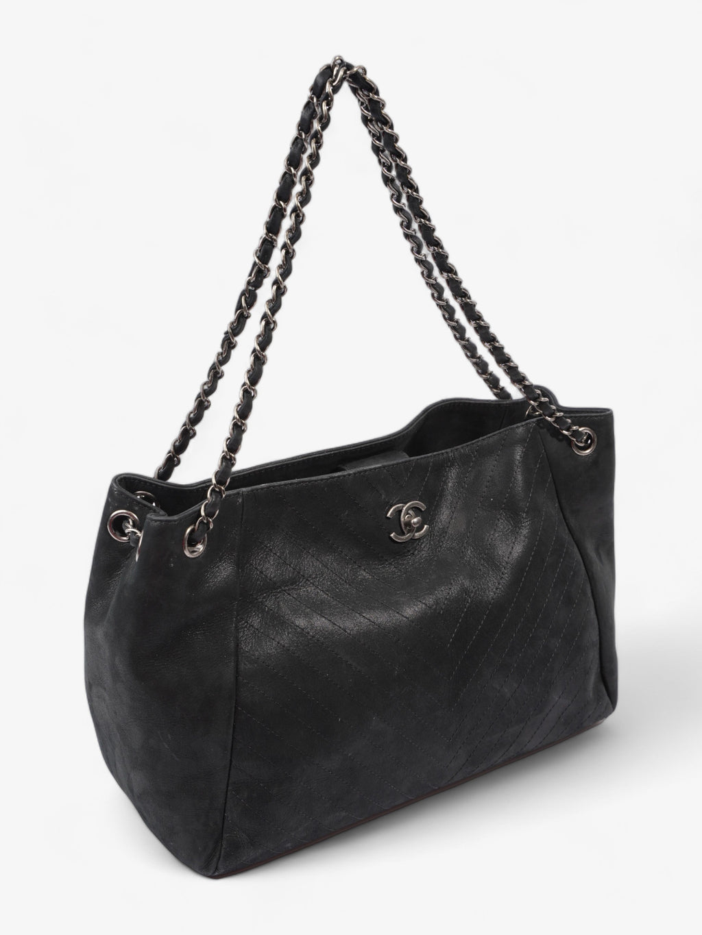 Chanel Large CC Tote Black Leather