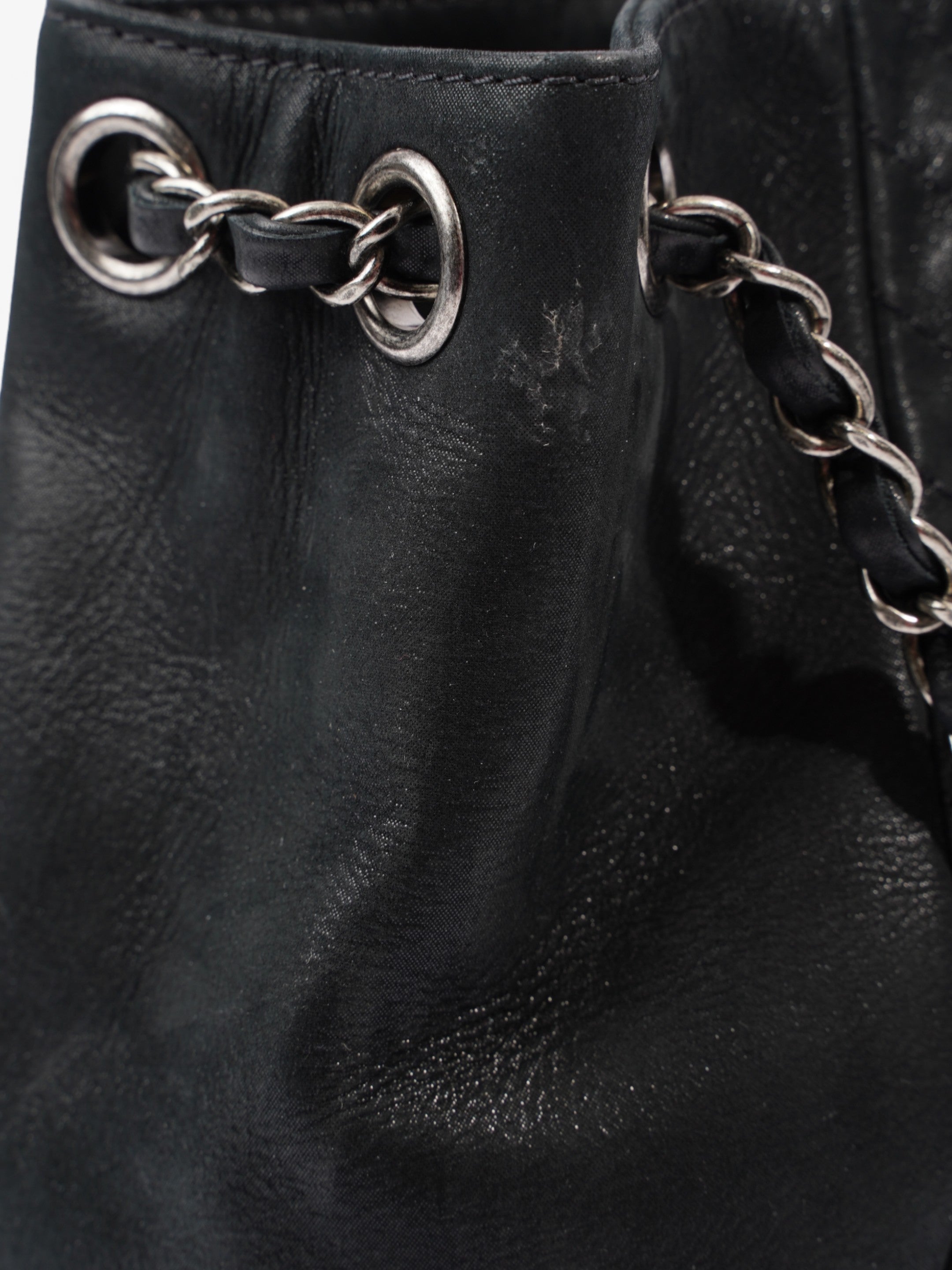 Chanel Large CC Tote Black Leather