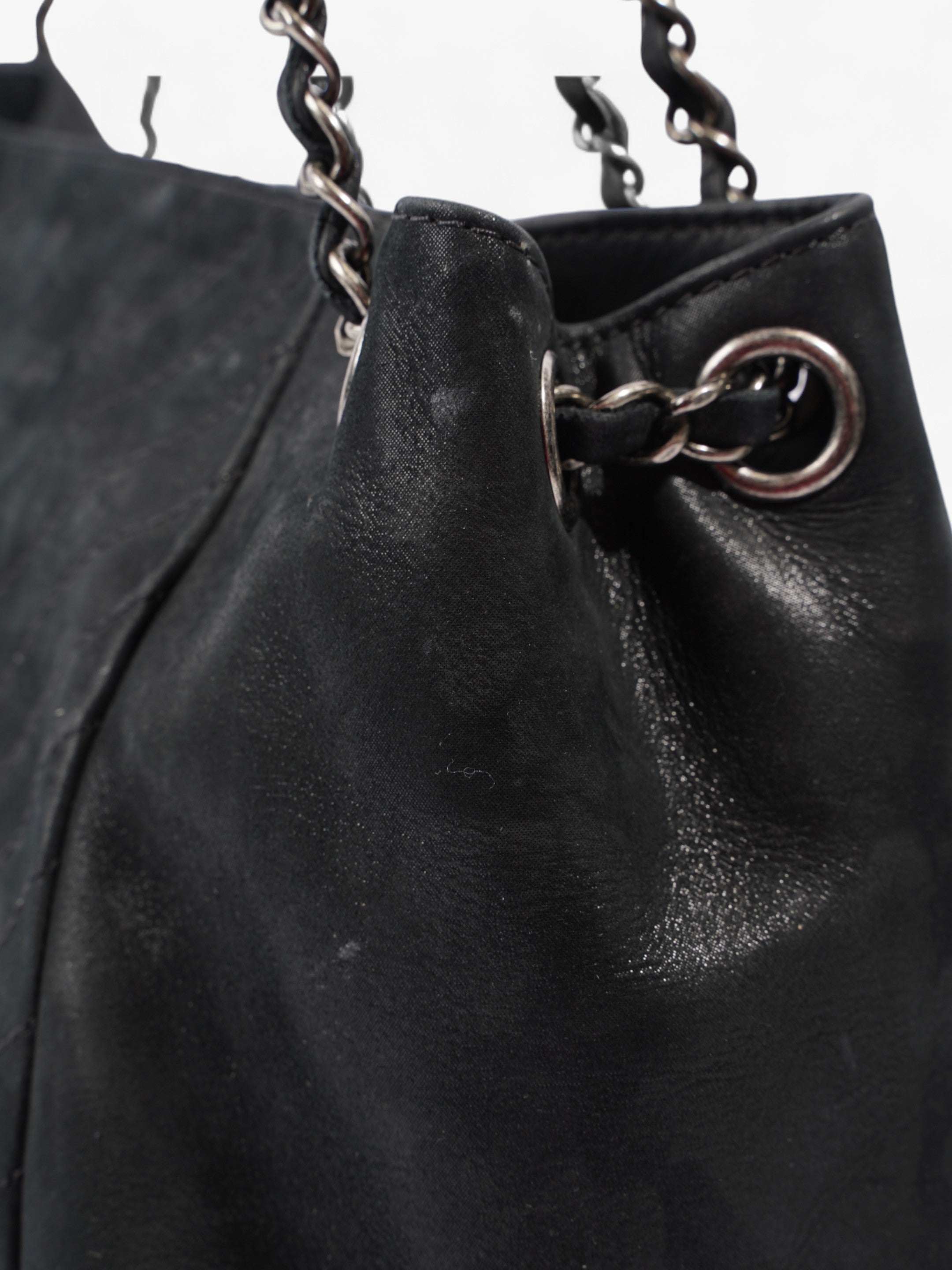 Chanel Large CC Tote Black Leather