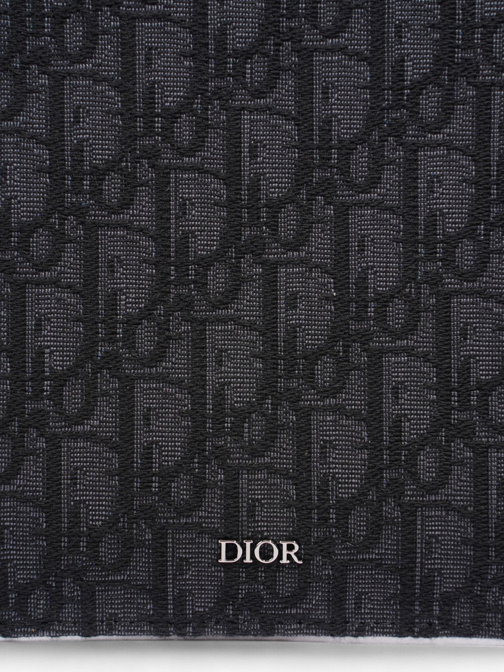 Christian Dior A4 Pouch Black Oblique Canvas