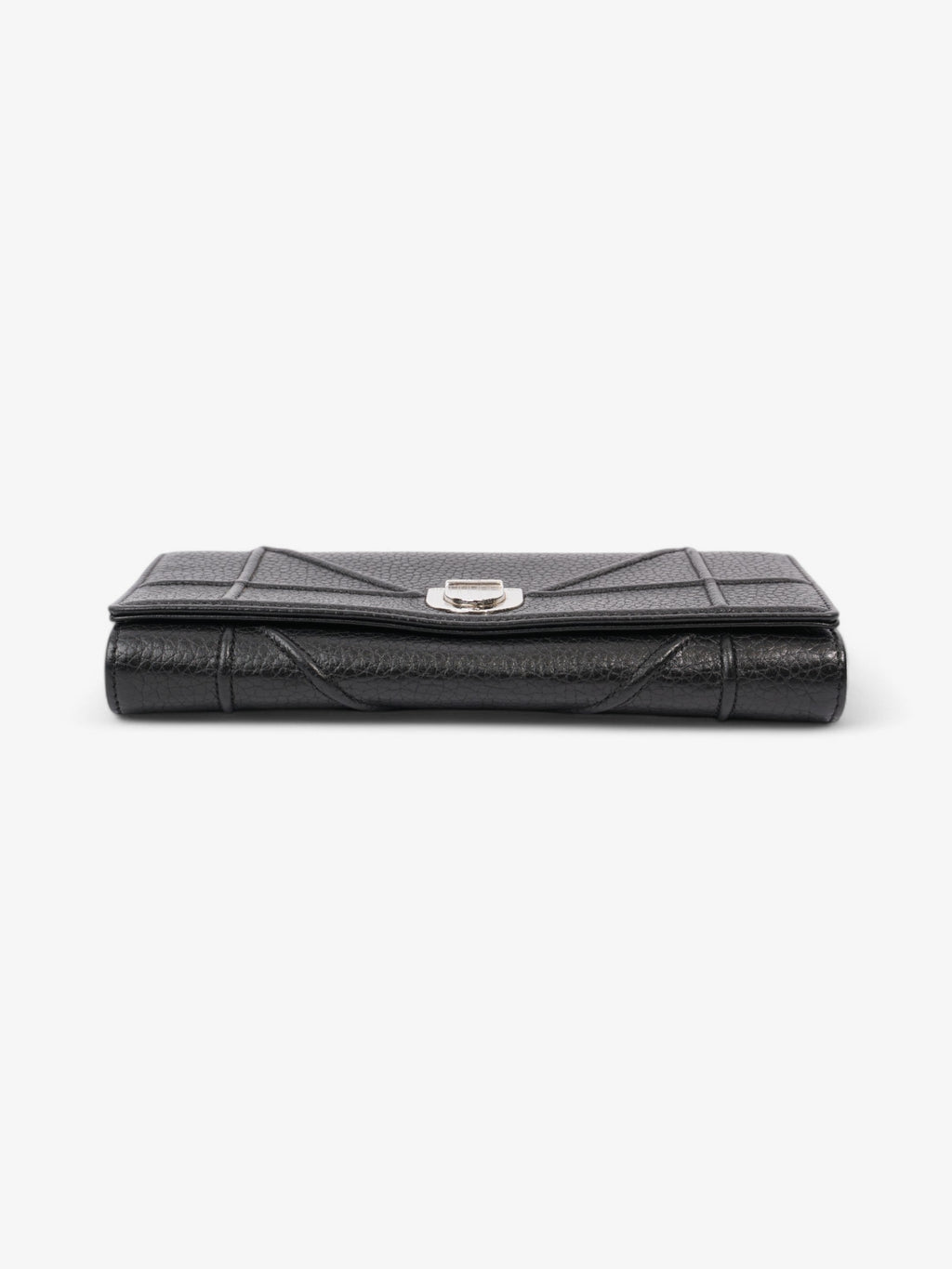 Christian Dior Diorama Wallet On Chain Black Calfskin Leather