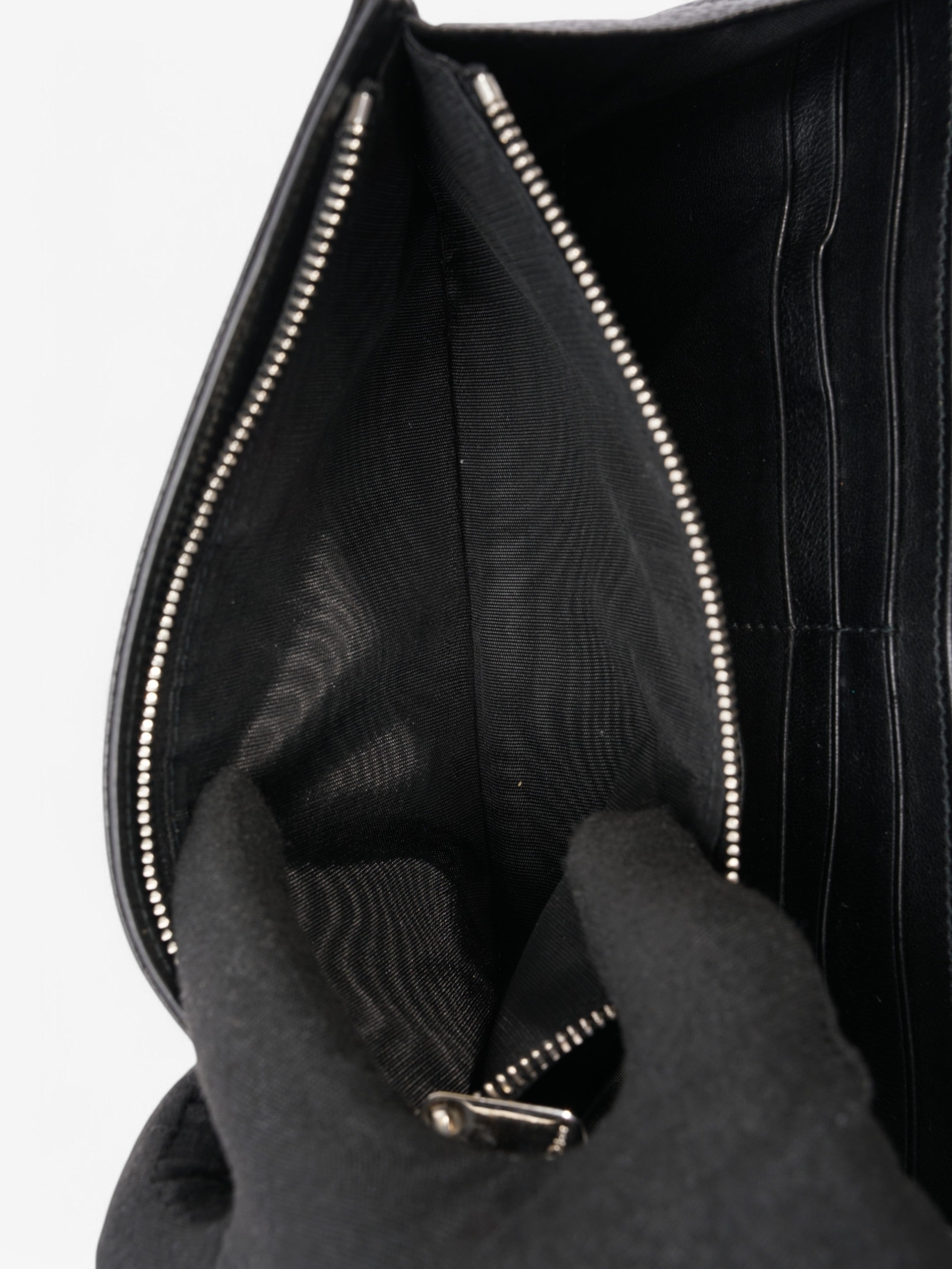 Christian Dior Diorama Wallet On Chain Black Calfskin Leather