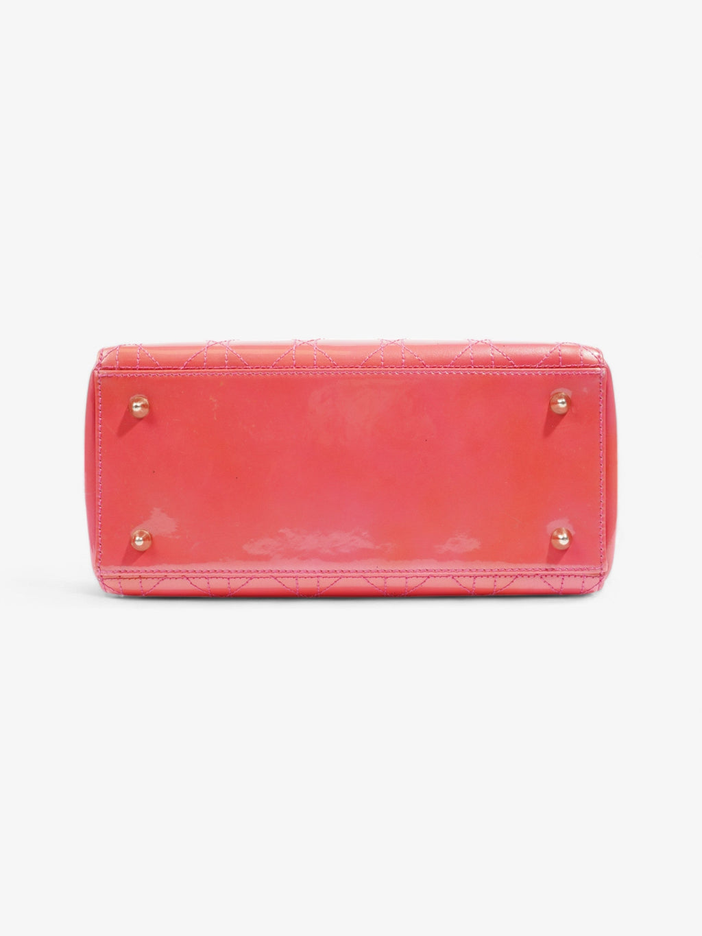 Christian Dior Lady Dior Pink Patent Leather Medium