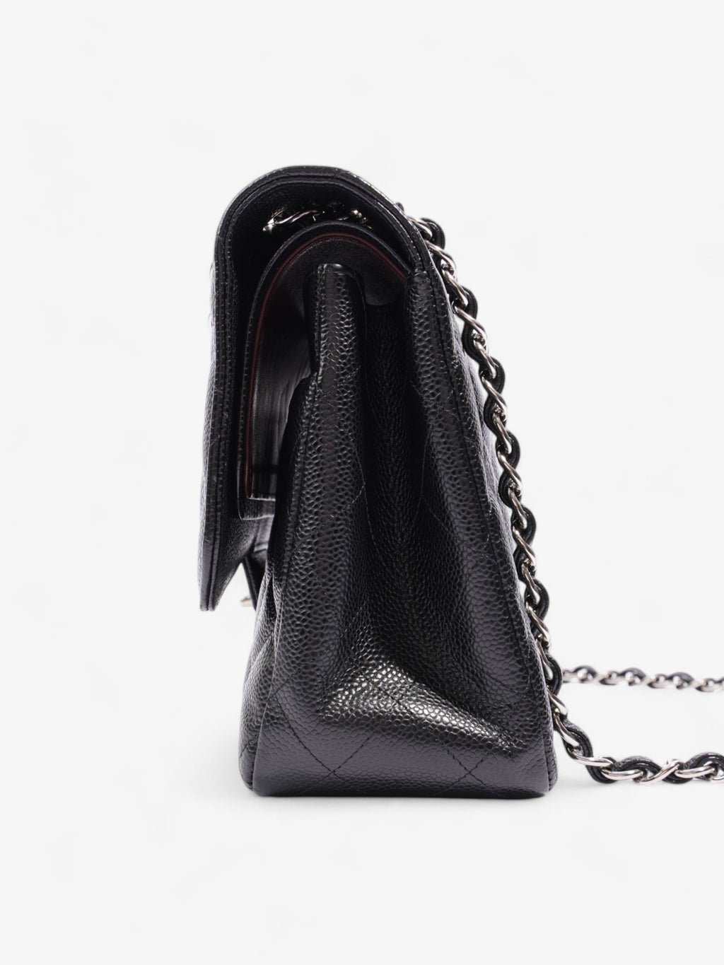 Chanel Classic Double Flap Black Caviar Leather Jumbo