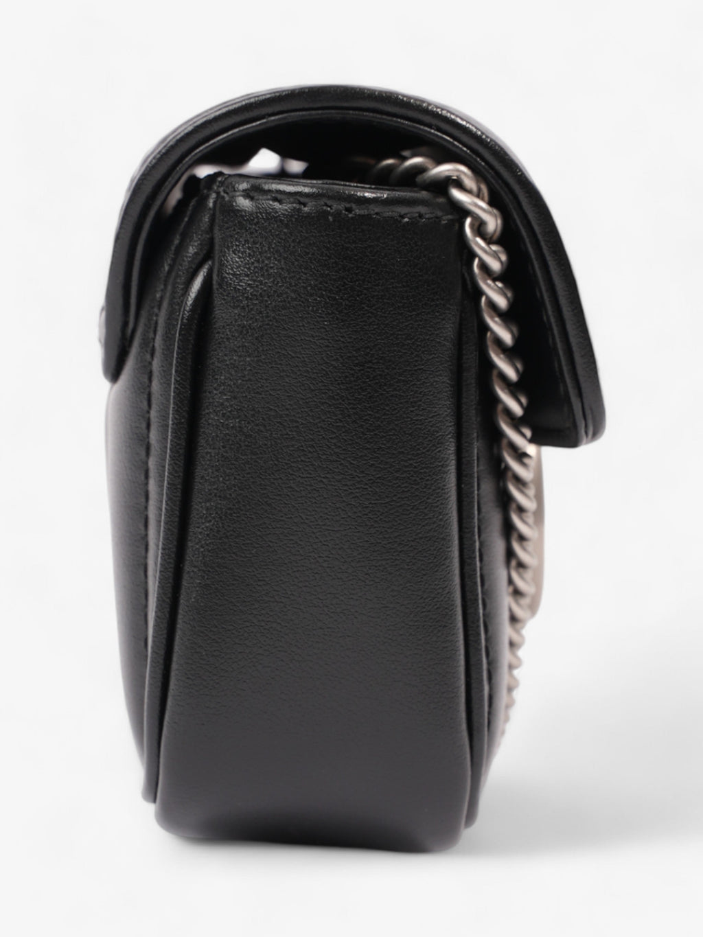 Gucci GG Marmont Black Matelasse Leather Super Mini