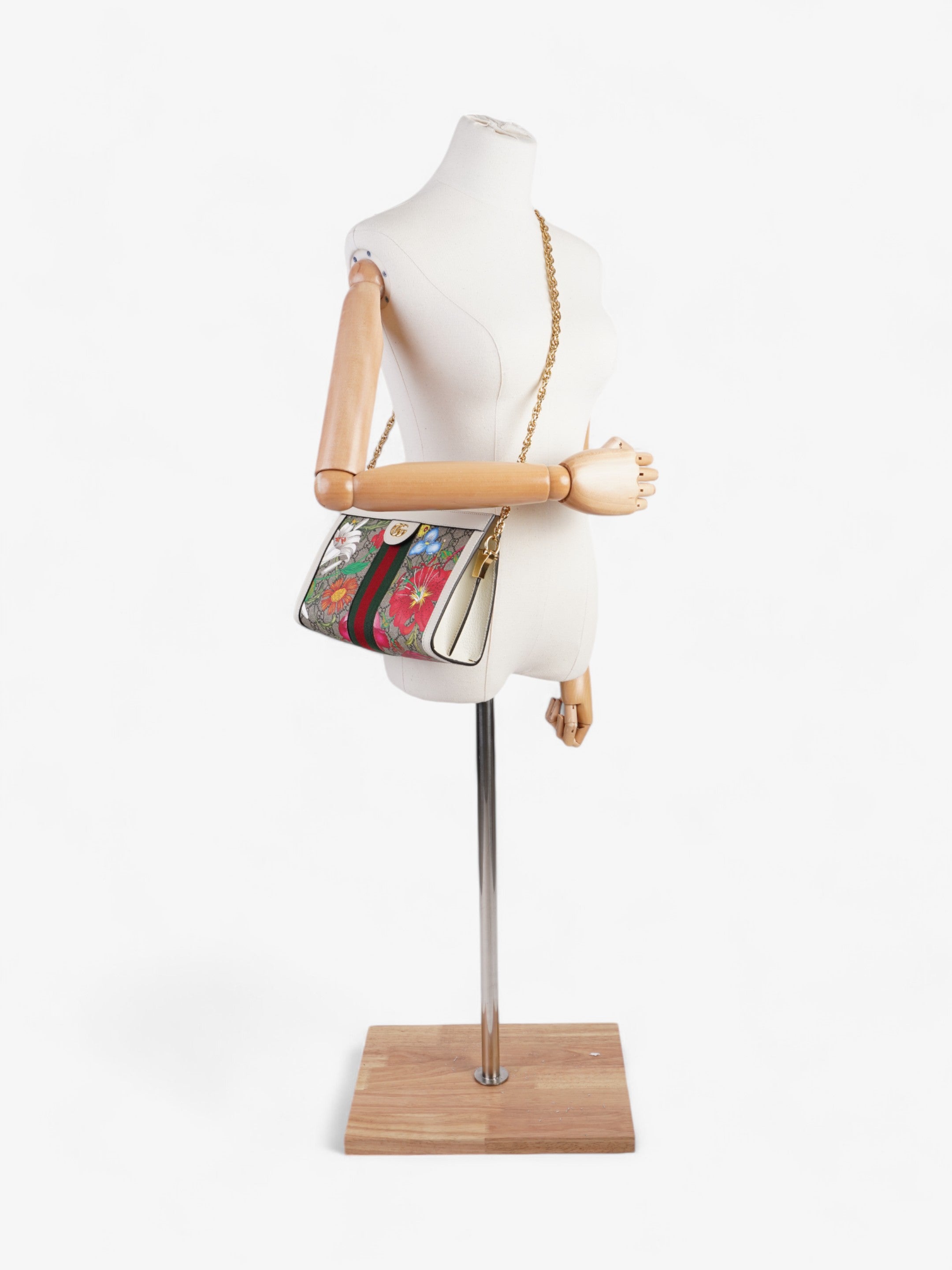 Gucci GG Flora Ophidia GG Supreme / White / Multicoloured Canvas