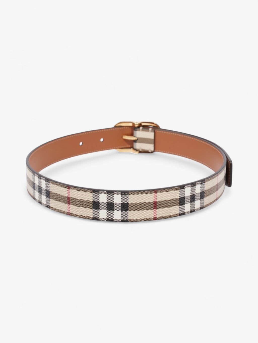 Burberry Check Belt Vintage Check Canvas Small - 89cm