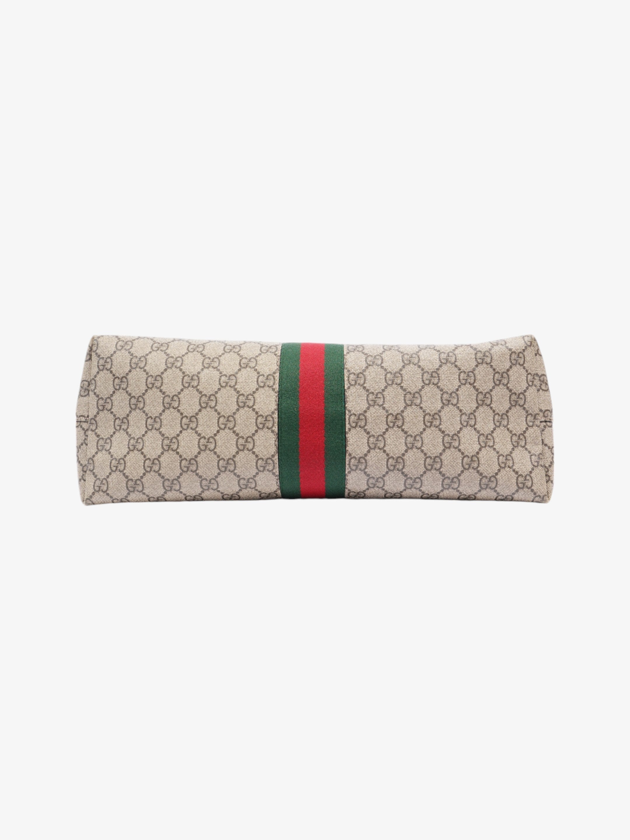 Gucci Ophidia Tote Supreme / Green / Red Coated Canvas Medium