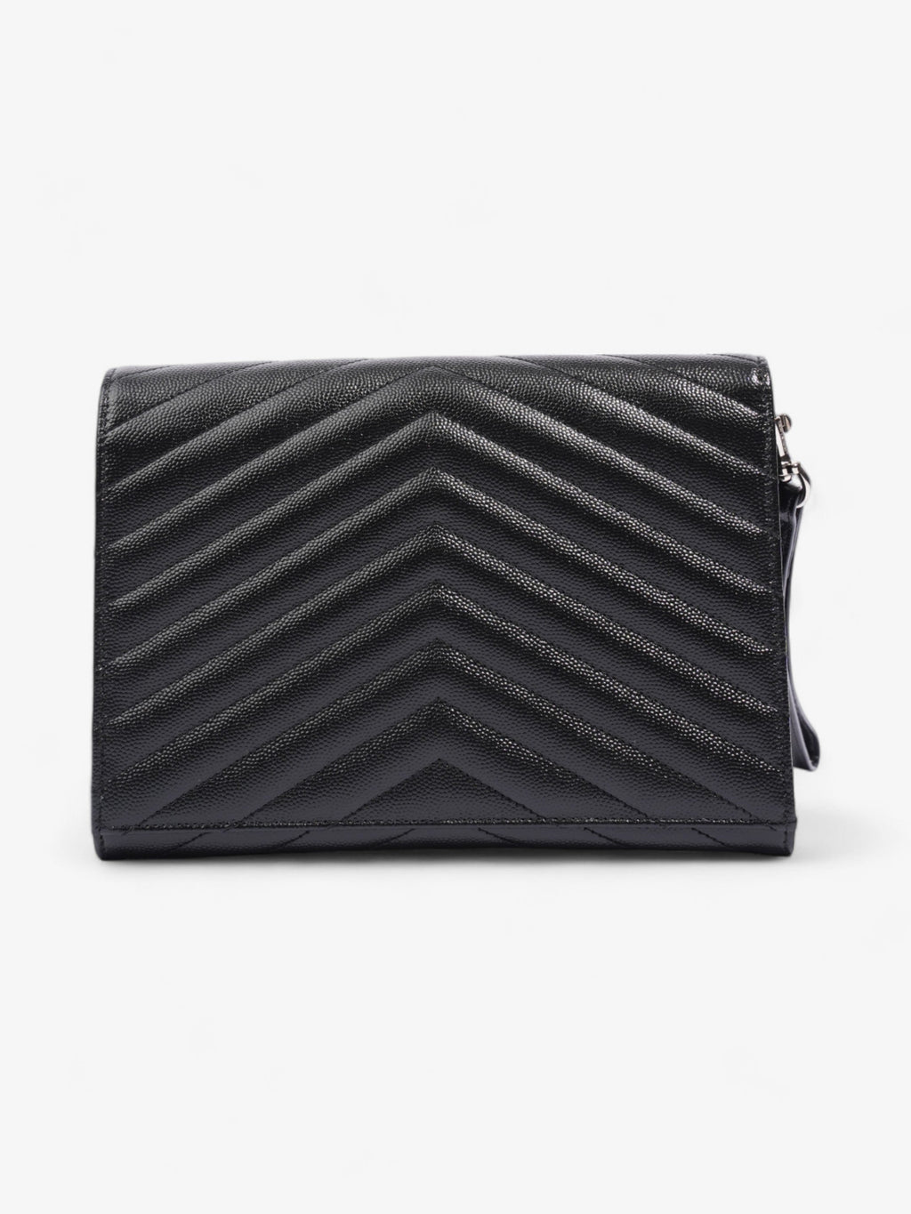 Saint Laurent Cassandre Clutch Black Matelasse Leather