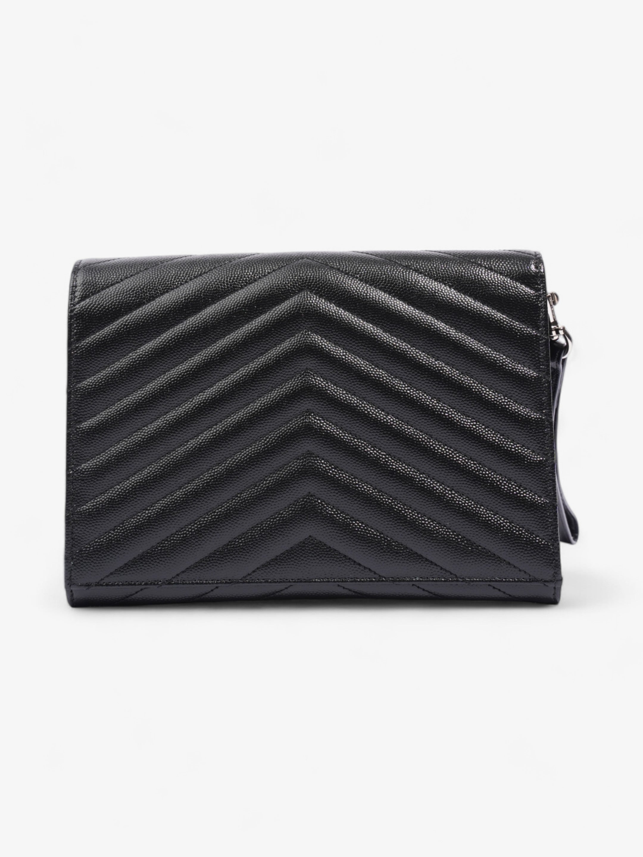 Saint Laurent Cassandre Clutch Black Matelasse Leather
