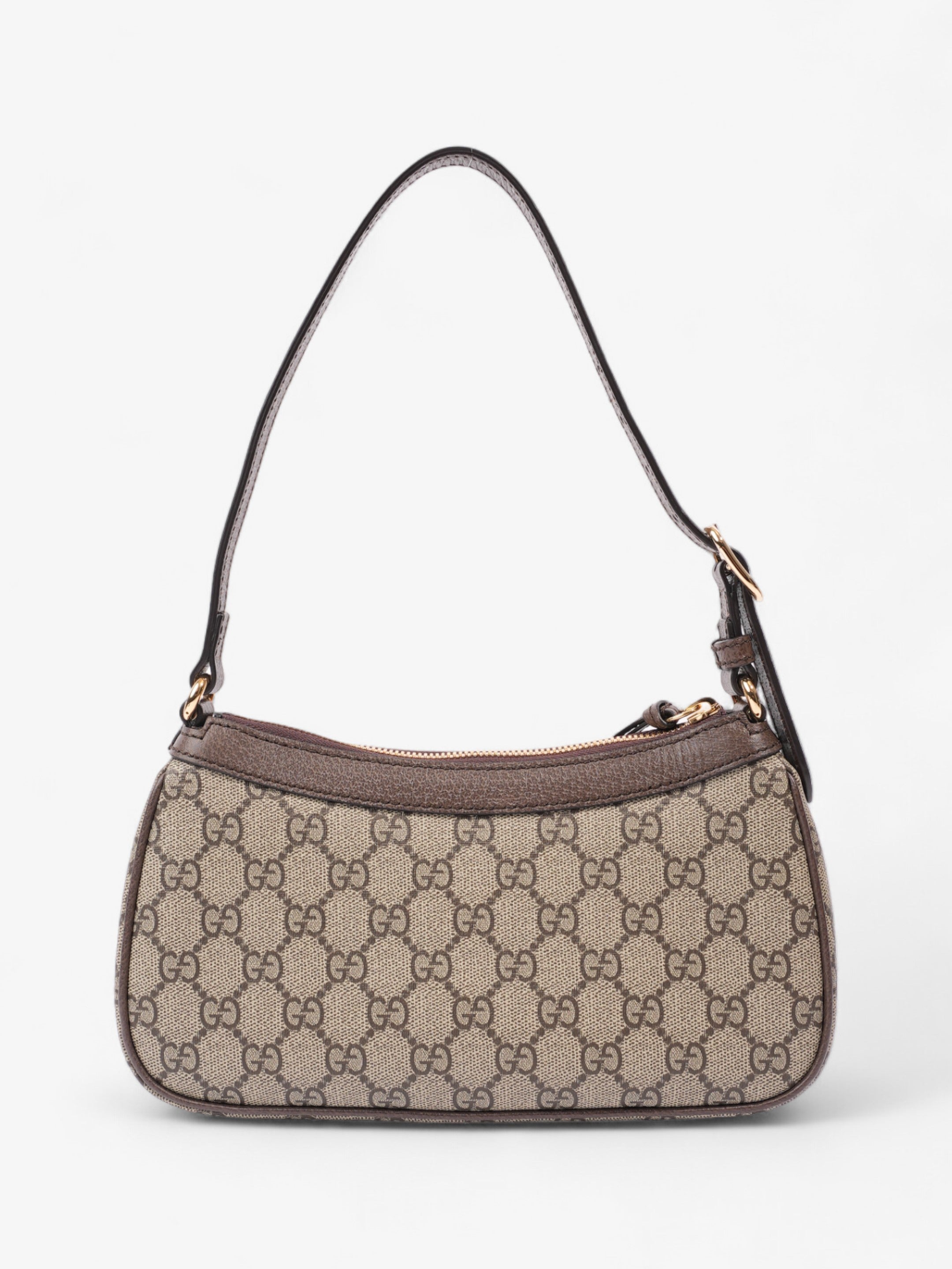 Gucci Ophidia Beige And Ebony GG Supreme Coated Canvas Small