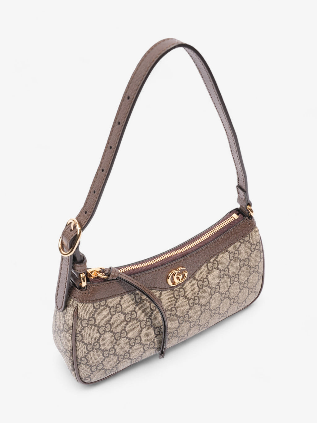 Gucci Ophidia Beige And Ebony GG Supreme Coated Canvas Small