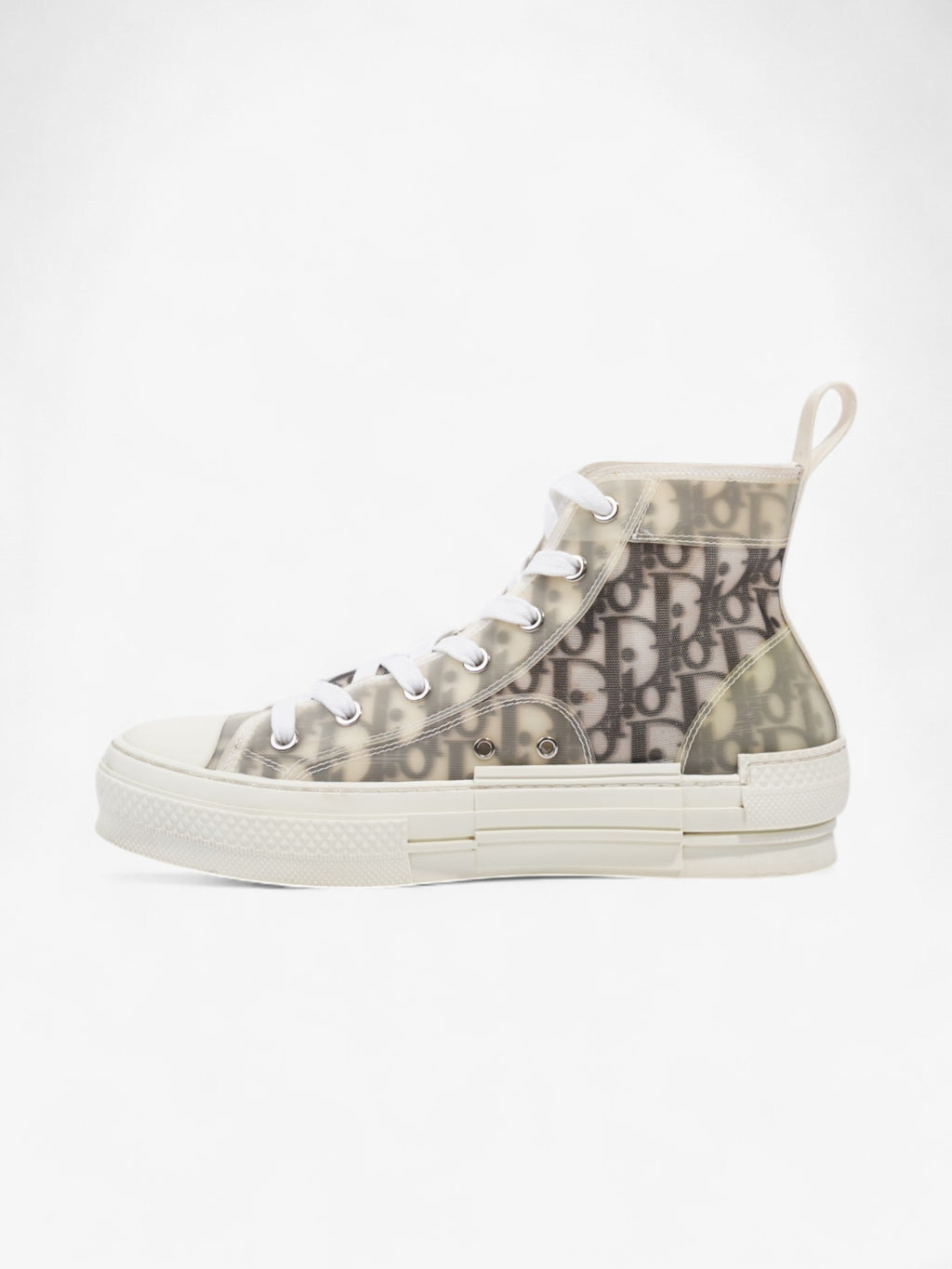 Christian Dior B23 High Top Light Grey Canvas EU 38 UK 5