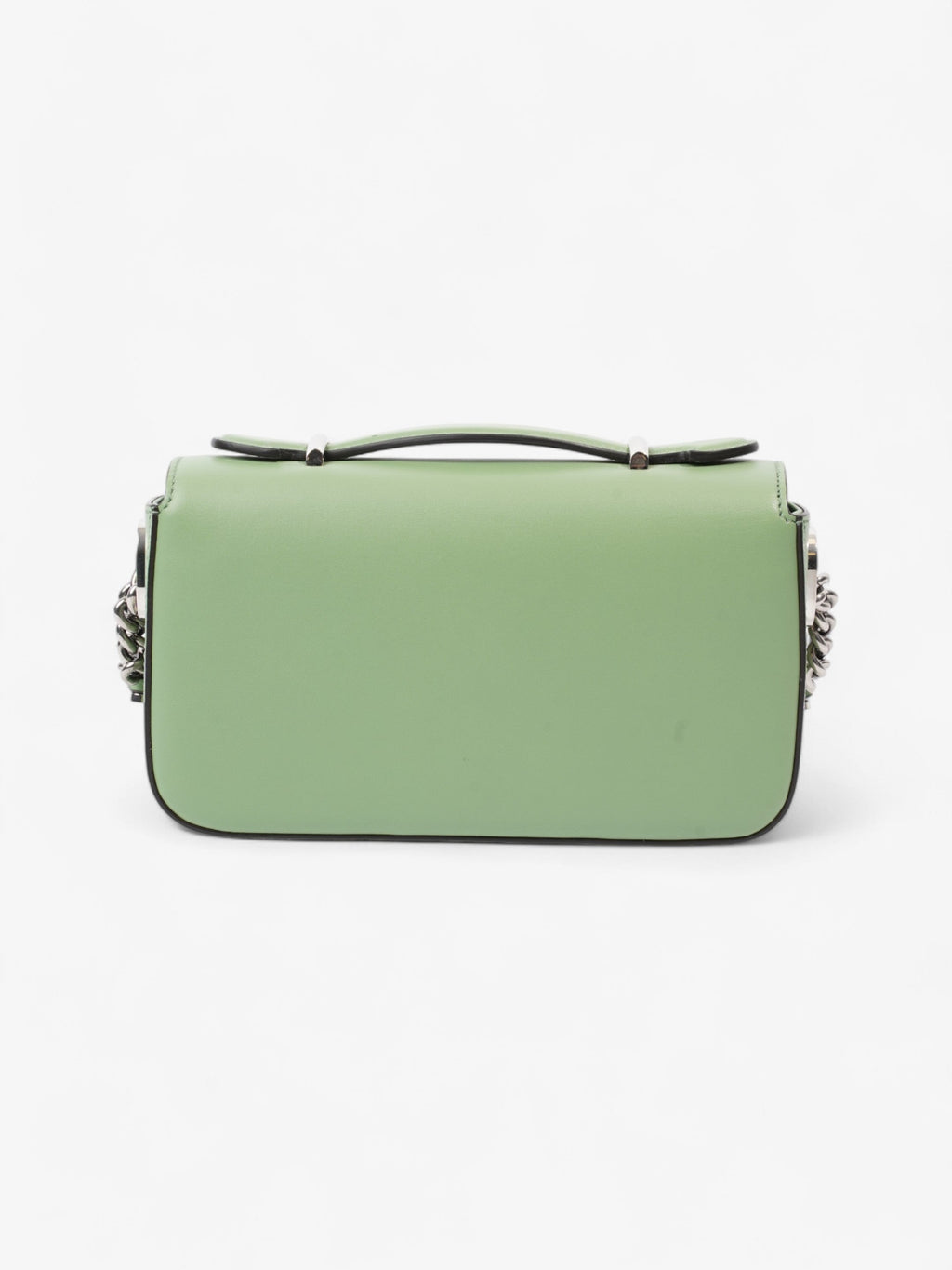 Gucci GG Shoulder Bag Light Green Leather Mini