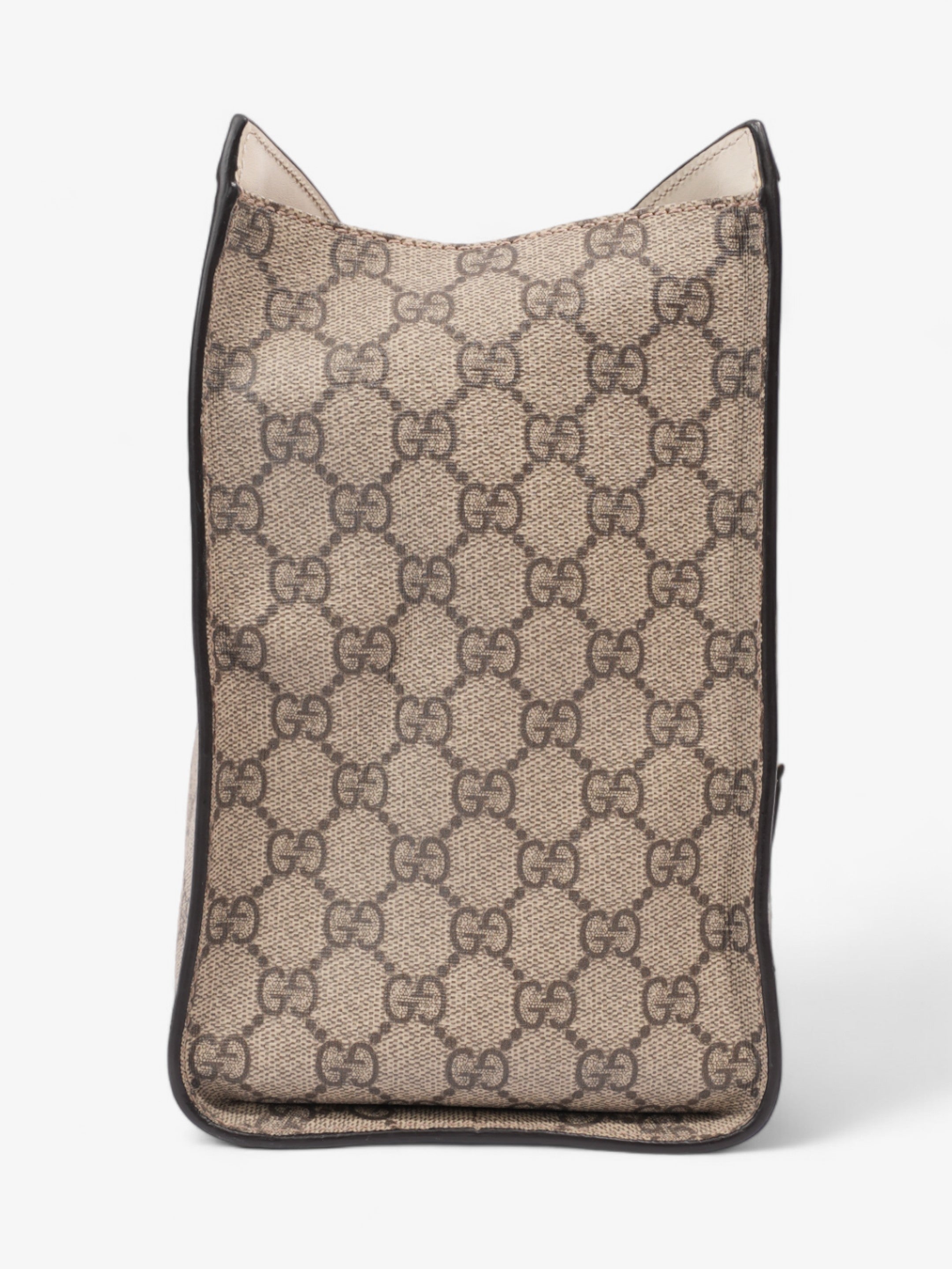 Gucci Padlock Beige And Ebony GG Supreme / Cream Coated Canvas Small