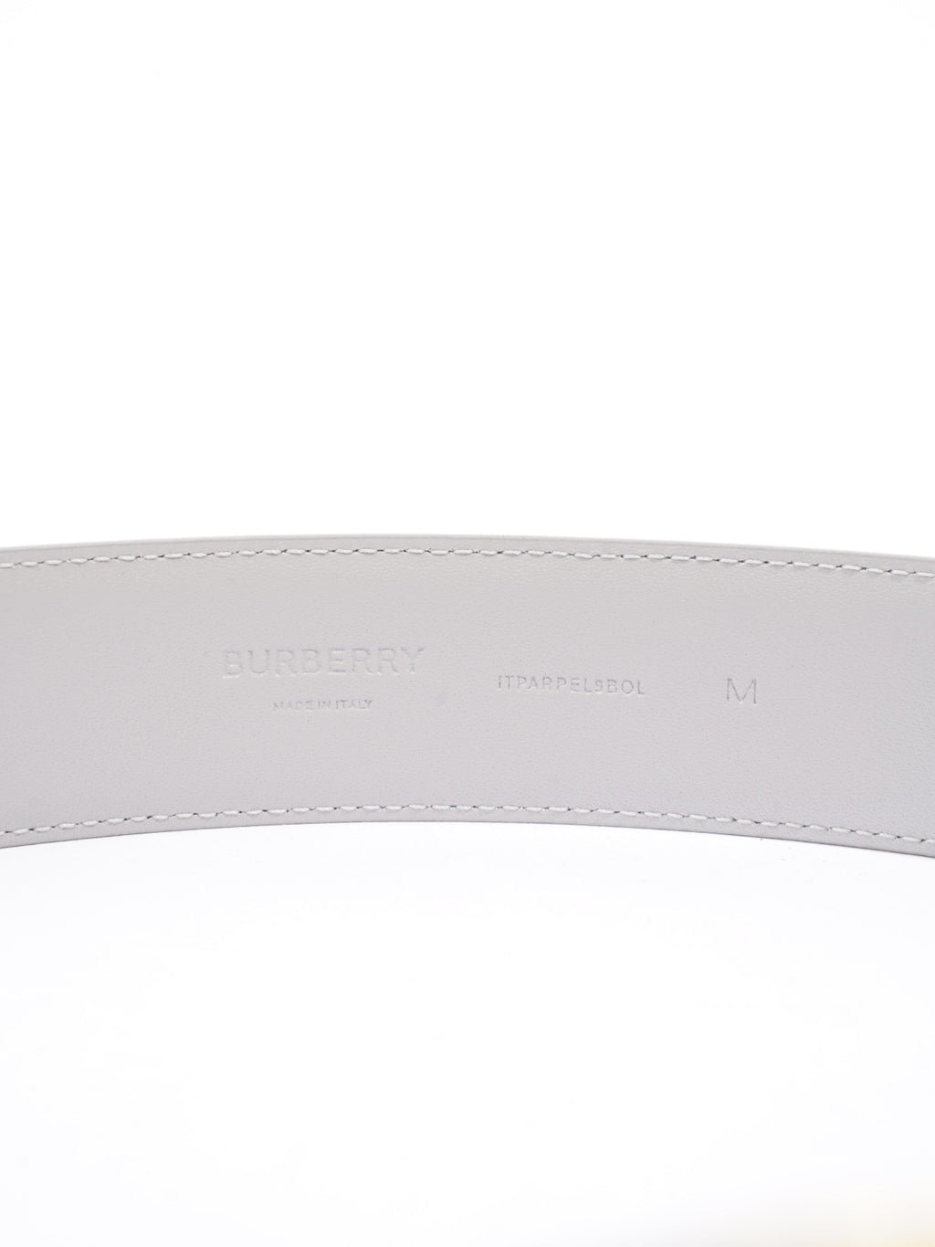 Burberry TB Belt Grey Leather Medium