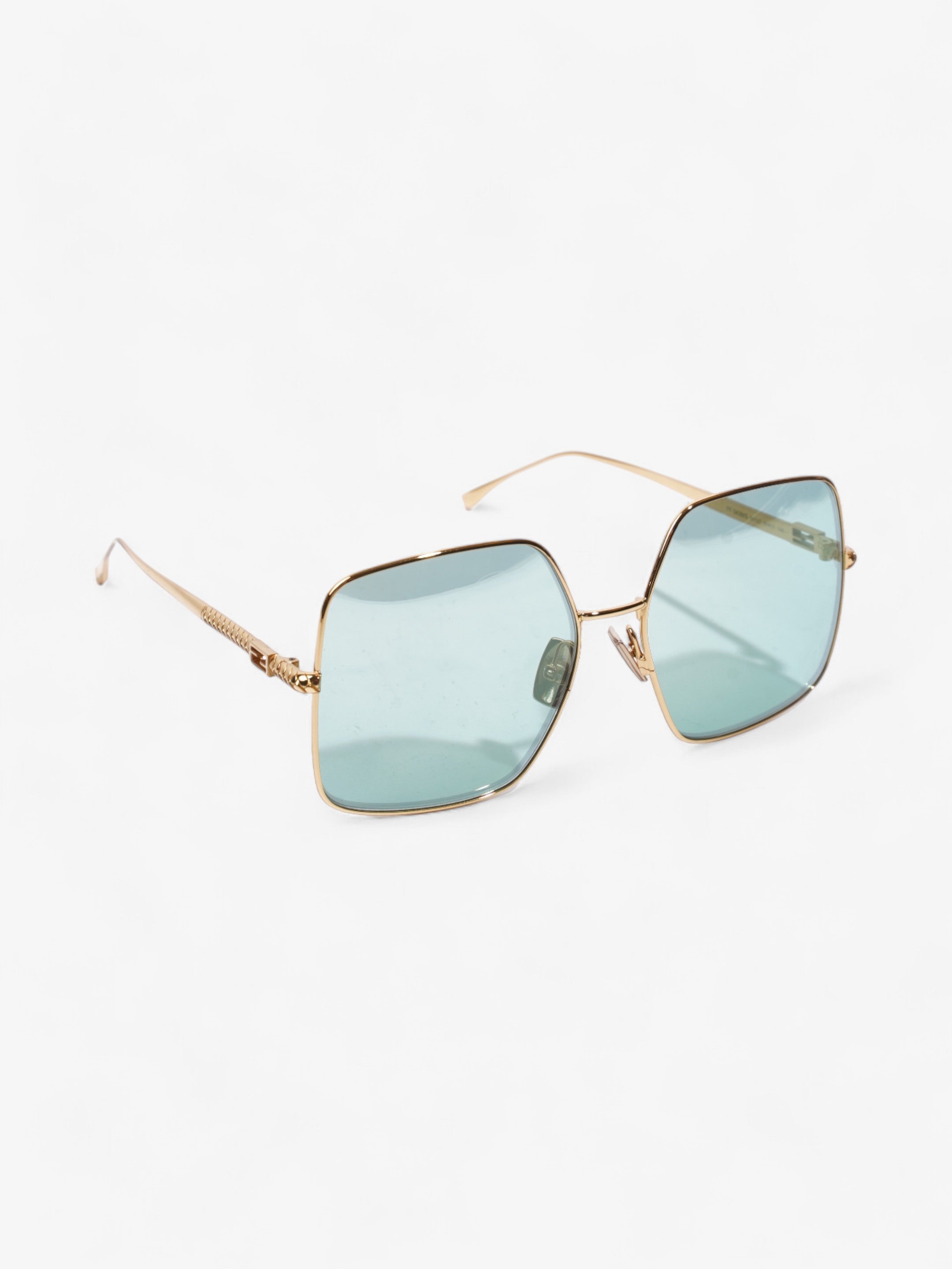 Fendi Aviator Sunglasses Gold Base Metal 145mm
